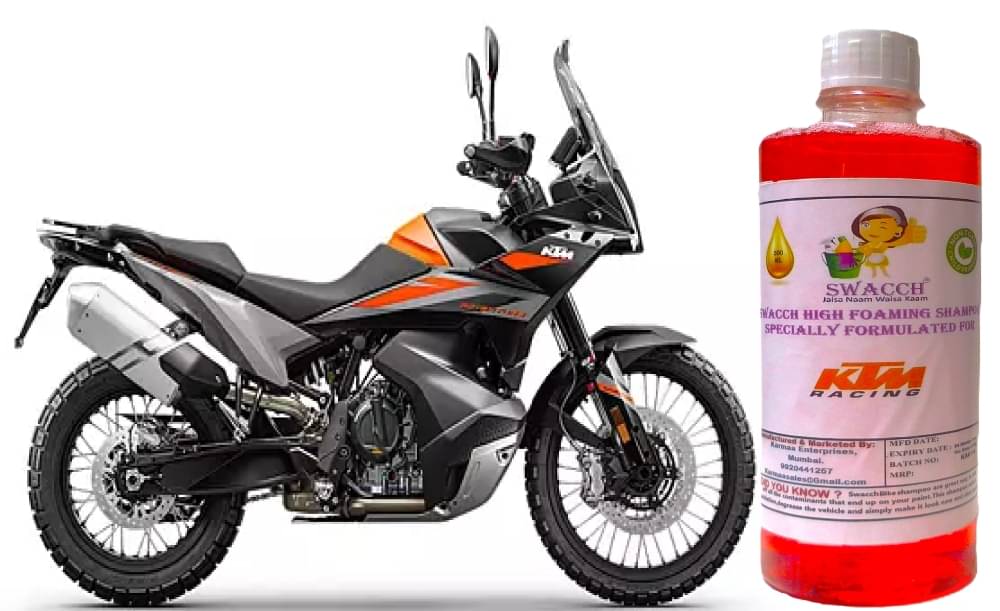High Foaming Bike Shampoo Formulated For KTM 890 Adventure R , Thick Foam with Wax Coat I Non-Toxic Formula I Ph Balanced I Super Saver Pack I Premium Wax Formulation I Glossy & Shine I 500ml High Foaming Bike Shampoo Formulated For KTM 890 Adventure R , Thick Foam with Wax Coat I Non-Toxic Formula I Ph Balanced I Super Saver Pack I Premium Wax Formulation I Glossy & Shine I 500ml