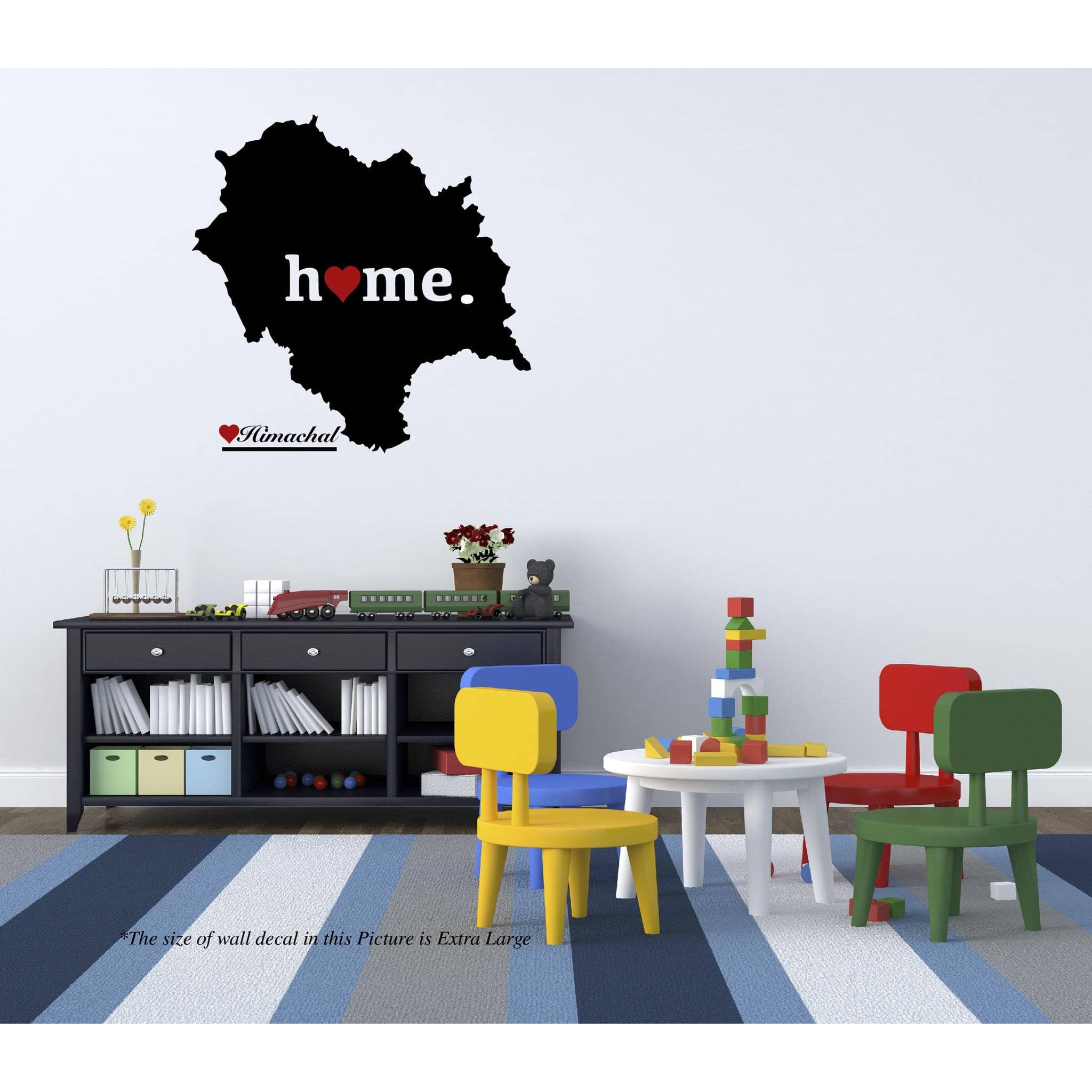     			PEACOCKRIDEHimachal Pradesh Home Love Wall Decal Wall Stickers