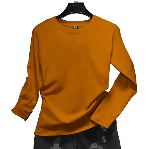 INFIRAX Men Cotton Regular Fit Solid T-Shirt ( Orange ) INFIRAX Men Cotton Regular Fit Solid T-Shirt ( Orange )