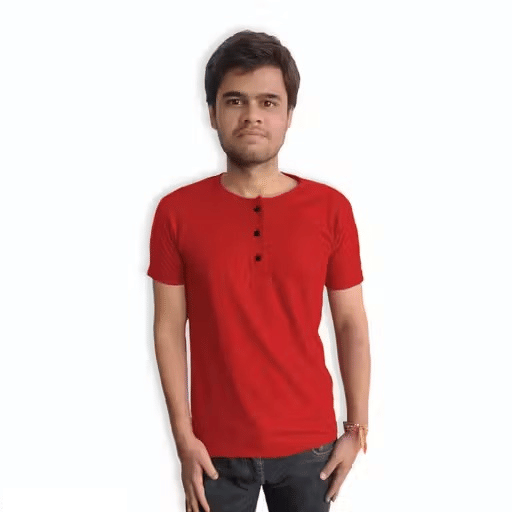 INFIRAX Men Cotton Regular Fit Solid T-Shirt ( Red ) INFIRAX Men Cotton Regular Fit Solid T-Shirt ( Red )