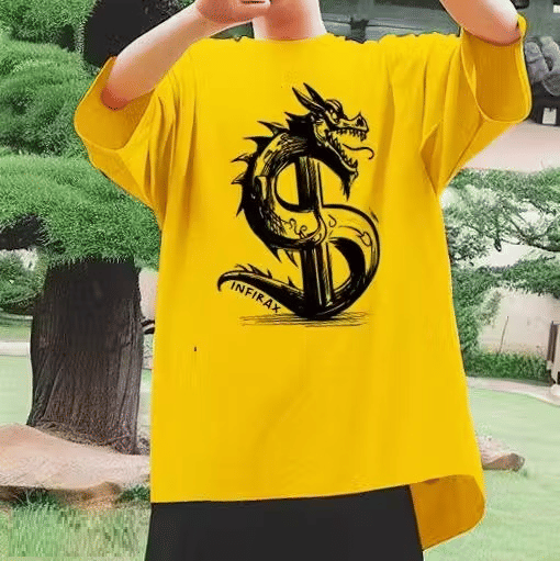 INFIRAX Men Cotton Regular Fit Printed T-Shirt ( Yellow ) INFIRAX Men Cotton Regular Fit Printed T-Shirt ( Yellow )