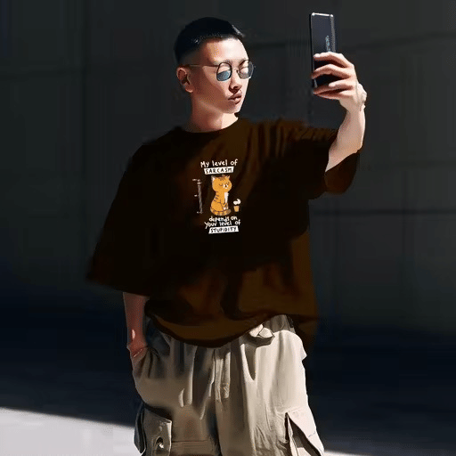     			INFIRAX Men Cotton Regular Fit Printed T-Shirt ( Brown )