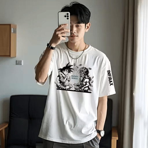 INFIRAX Men Cotton Regular Fit Printed T-Shirt ( White ) INFIRAX Men Cotton Regular Fit Printed T-Shirt ( White )