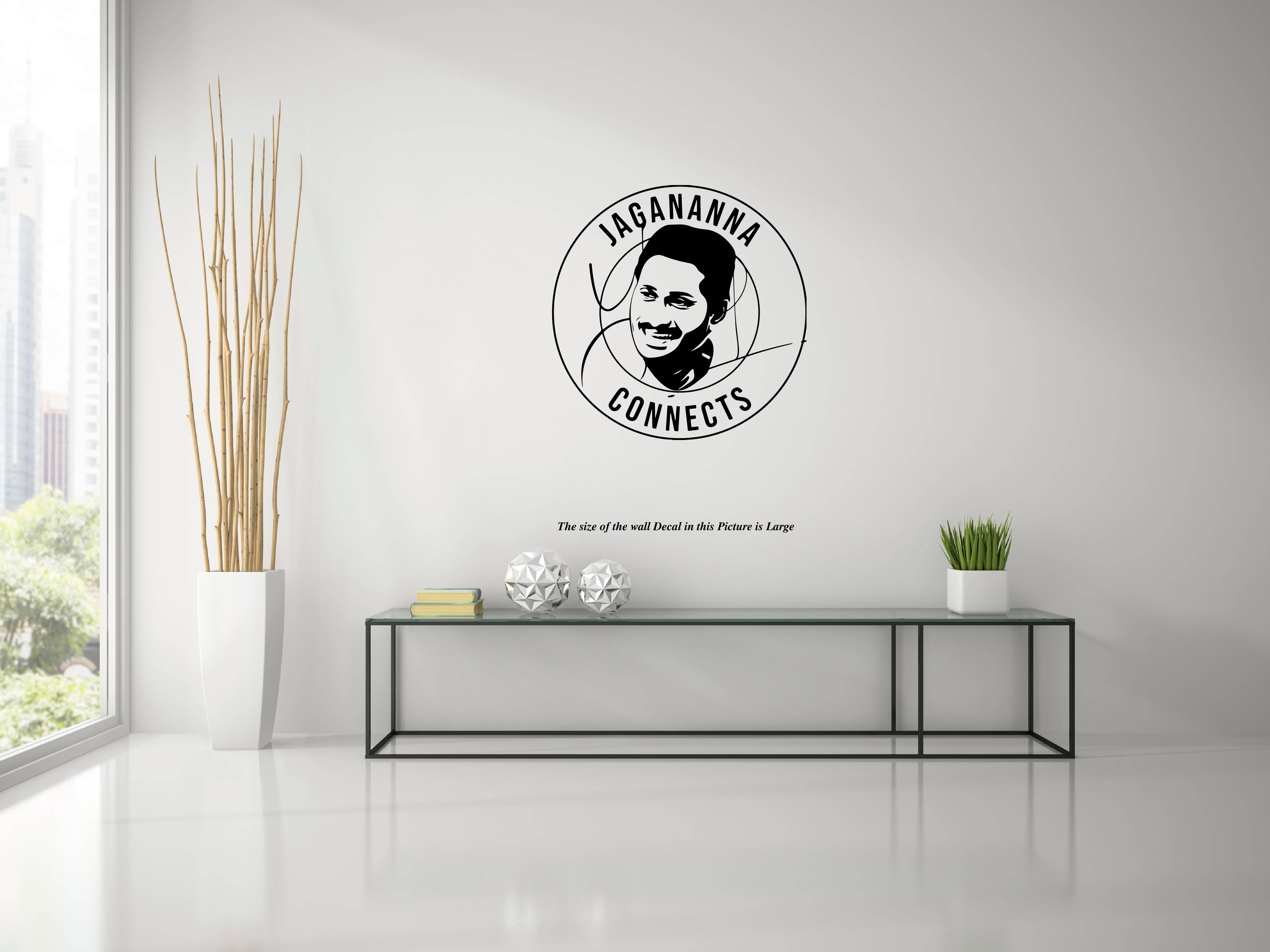 PEACOCKRIDE Jagananna Connects I Jagan Mohan Reddy I YSR I YSR Congress Party I Y. S. Rajasekhara Reddy I Wall Decal Wall Stickers PEACOCKRIDE Jagananna Connects I Jagan Mohan Reddy I YSR I YSR Congress Party I Y. S. Rajasekhara Reddy I Wall Decal Wall Stickers
