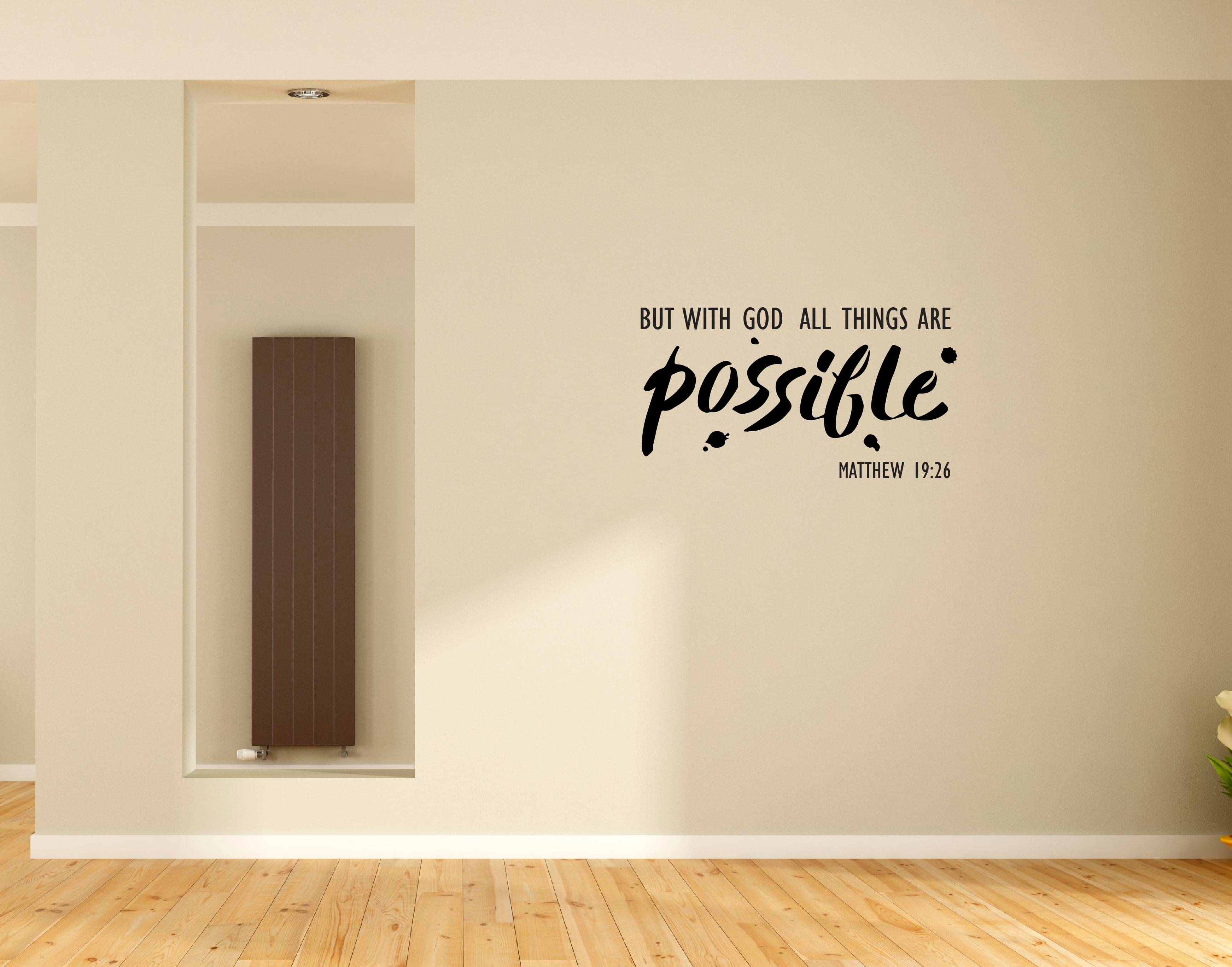     			Jesus I God all Things I Jesus Christ I Bible Quote I Wall Decal