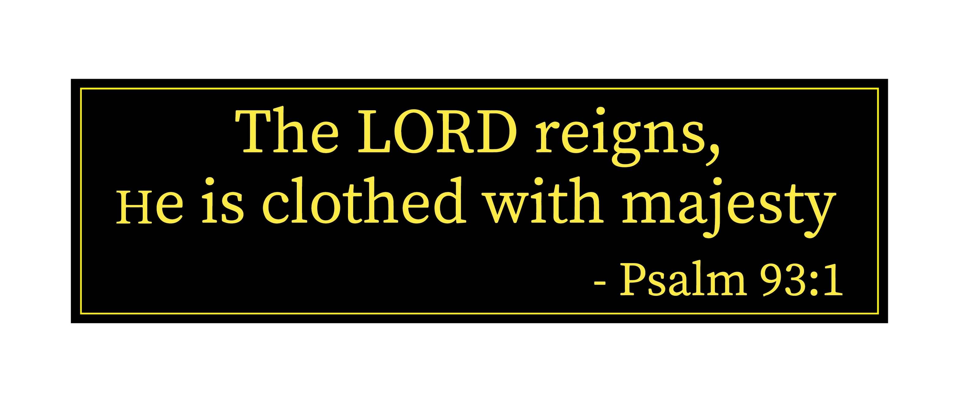    			Jesus I The Lord Reigns I Jesus Christ I Bible Quote I Wall Sticker
