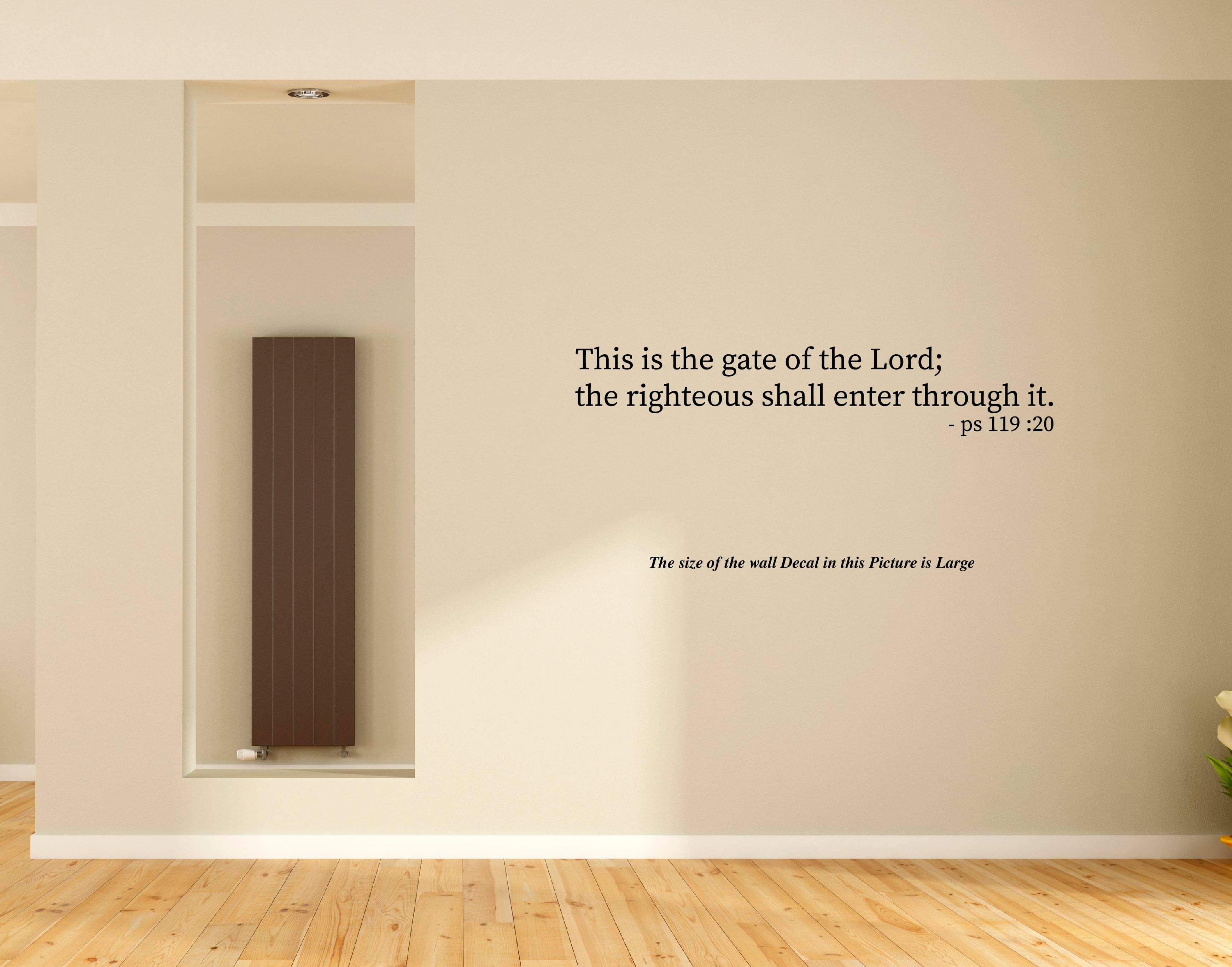     			PEACOCKRIDE Jesus I This is the Gate I Jesus Christ I Bible Quote I Wall Decal Wall Stickers