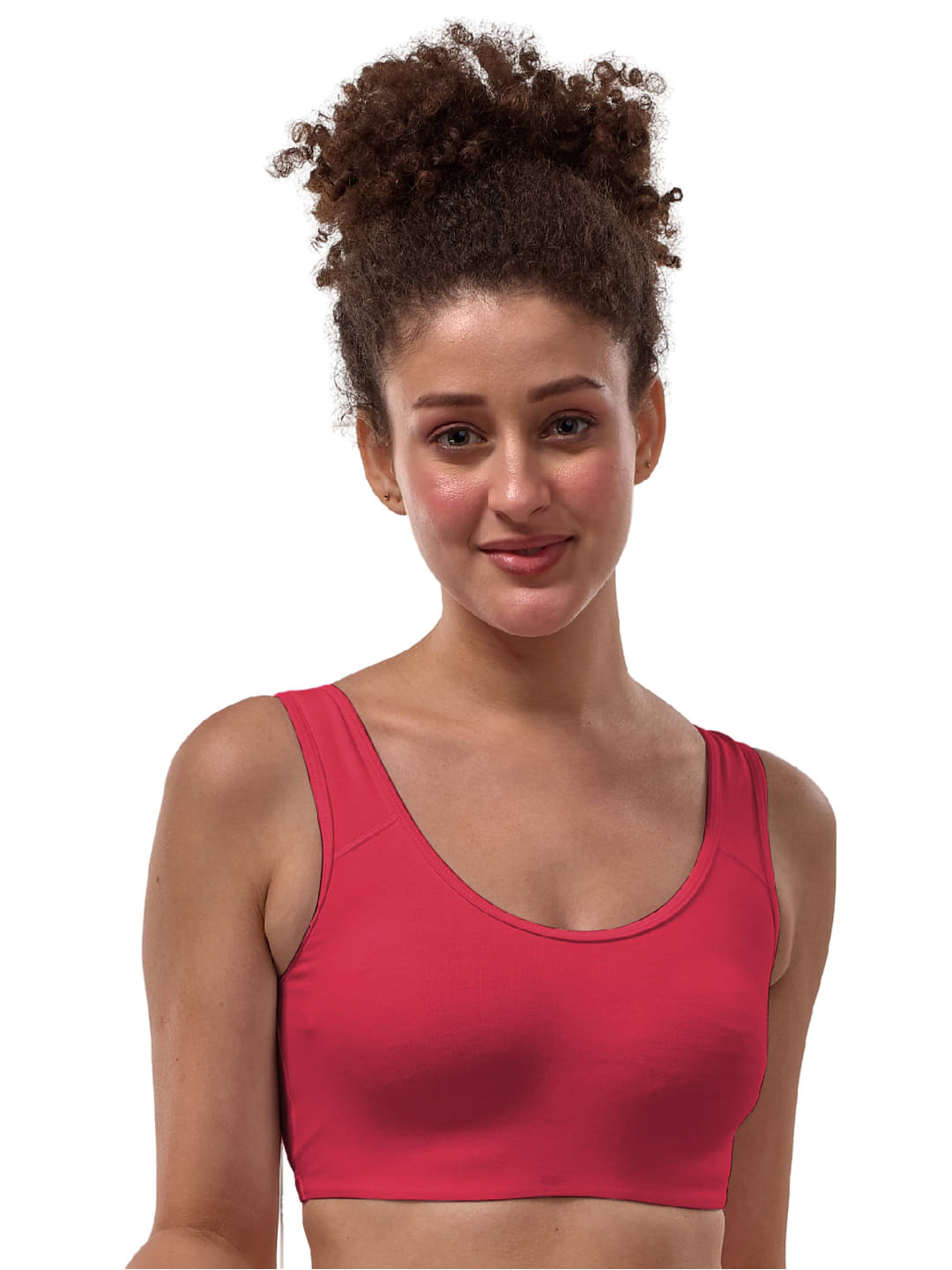 LYRA Pack of 1 Cotton Non Padded Sports Bra For Women ( Peach )     			LYRA Pack of 1 Cotton Non Padded Sports Bra For Women ( Peach )