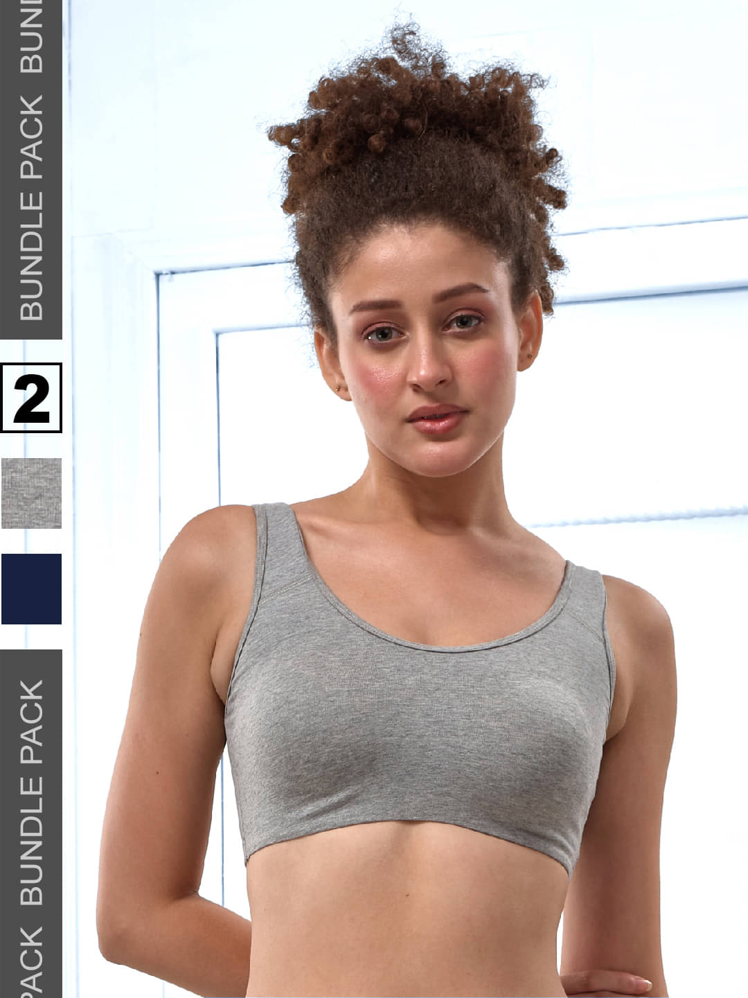 LYRA Pack of 2 Cotton Non Padded Sports Bra For Women ( Multicolor 1 )     			LYRA Pack of 2 Cotton Non Padded Sports Bra For Women ( Multicolor 1 )