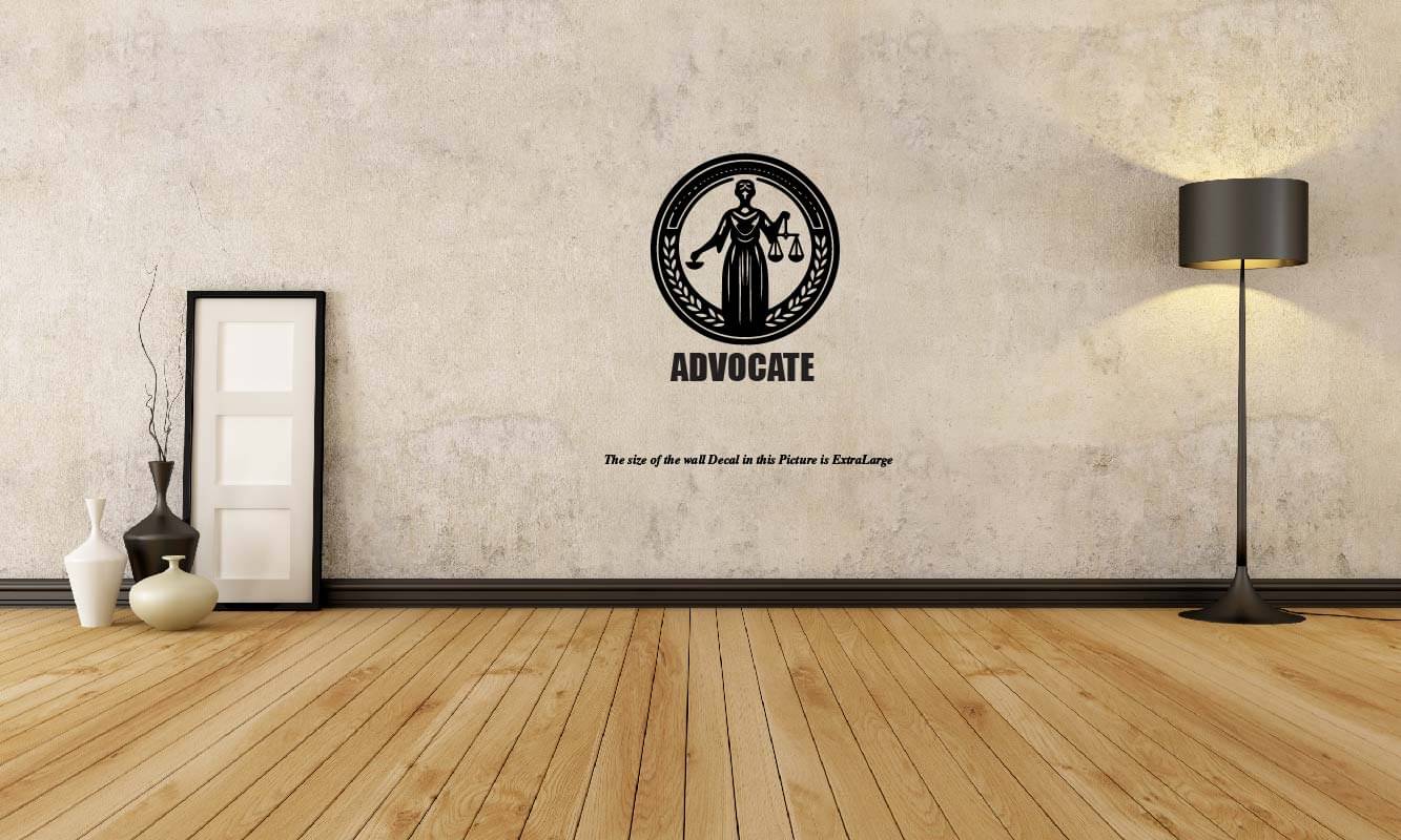     			PEACOCKRIDE Lawyer I The Court I Advocate I Lawyer I Wall Decal Wall Stickers