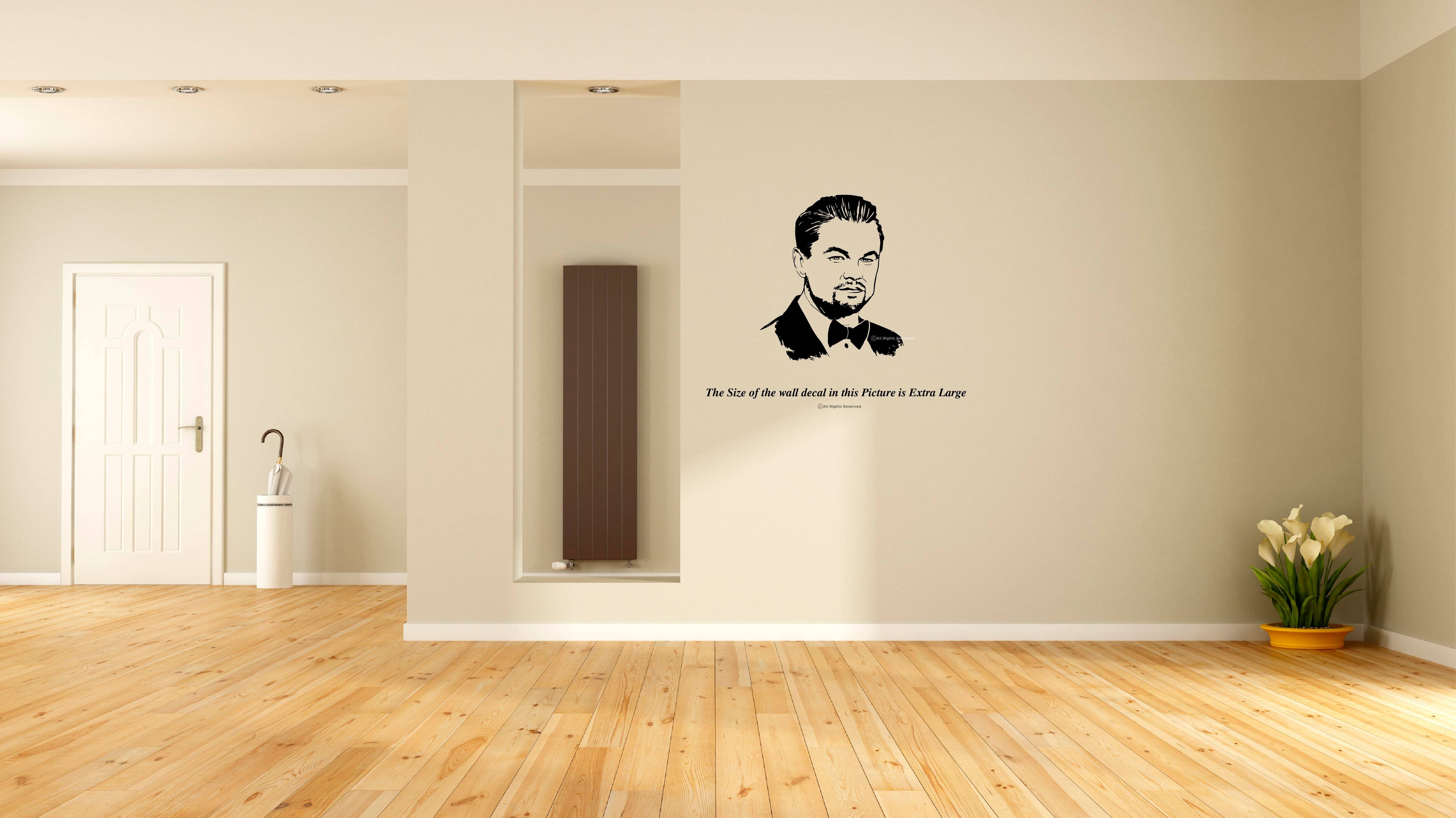     			PEACOCKRIDE Leonardo DiCaprio Wall Decal Wall Stickers