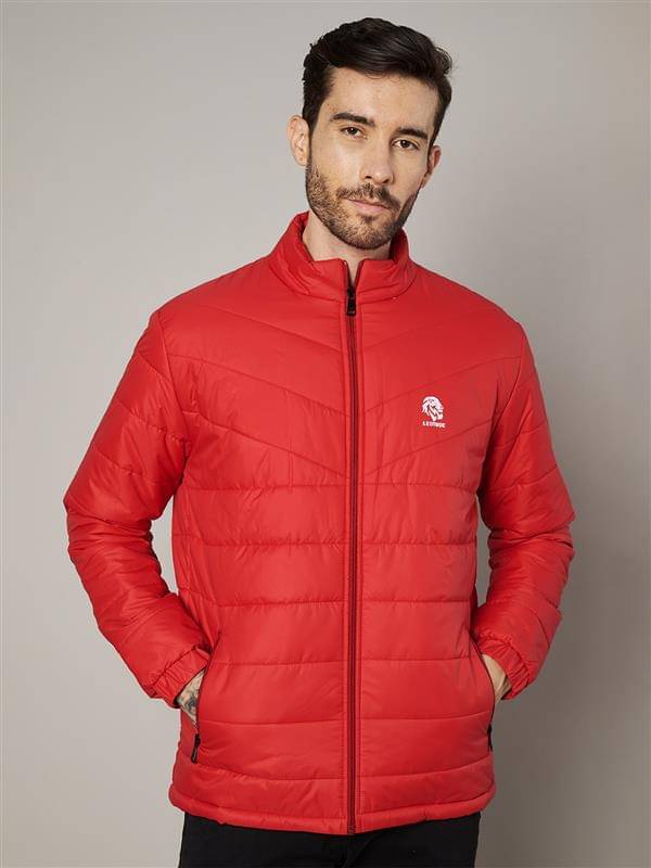Leotude Polyester Men's Puffer Jacket - Red ( Pack of 1 )     			Leotude Polyester Men's Puffer Jacket - Red ( Pack of 1 )
