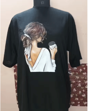 Lilyn Women Cotton Blend Regular Fit Round Neck T-Shirt ( Black ) Lilyn Women Cotton Blend Regular Fit Round Neck T-Shirt ( Black )