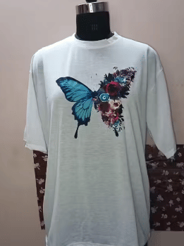 Lilyn Women Cotton Blend Regular Fit Round Neck T-Shirt ( White ) Lilyn Women Cotton Blend Regular Fit Round Neck T-Shirt ( White )