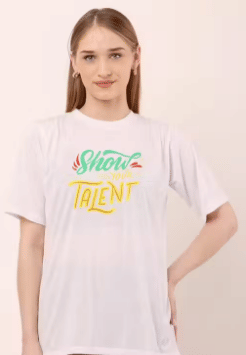 Lilyn Women Cotton Blend Regular Fit Round Neck T-Shirt ( White ) Lilyn Women Cotton Blend Regular Fit Round Neck T-Shirt ( White )