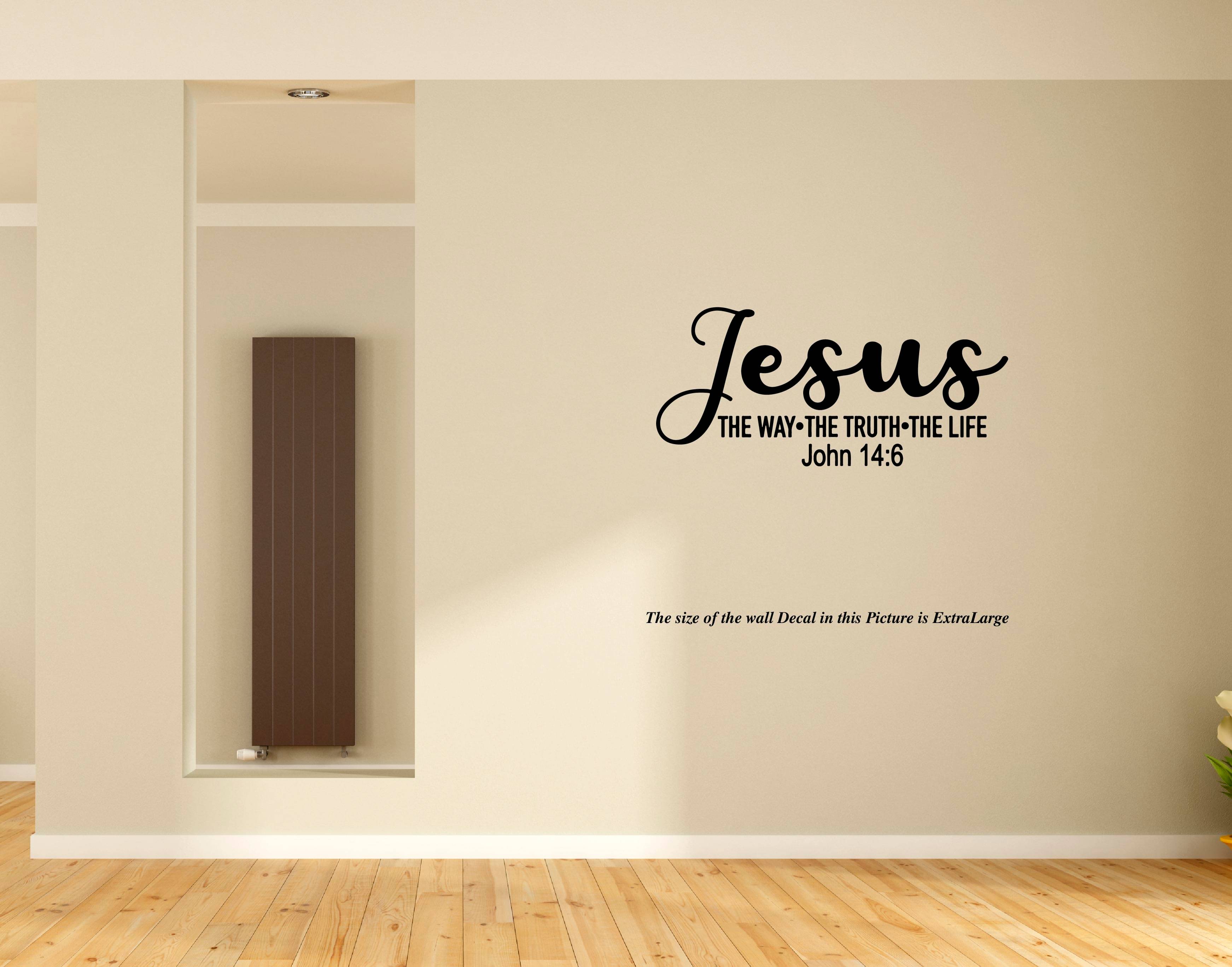     			PEACOCKRIDE Lord Jesus I The Truth I Jesus Christ I Bible Quote I Wall Decal Wall Stickers