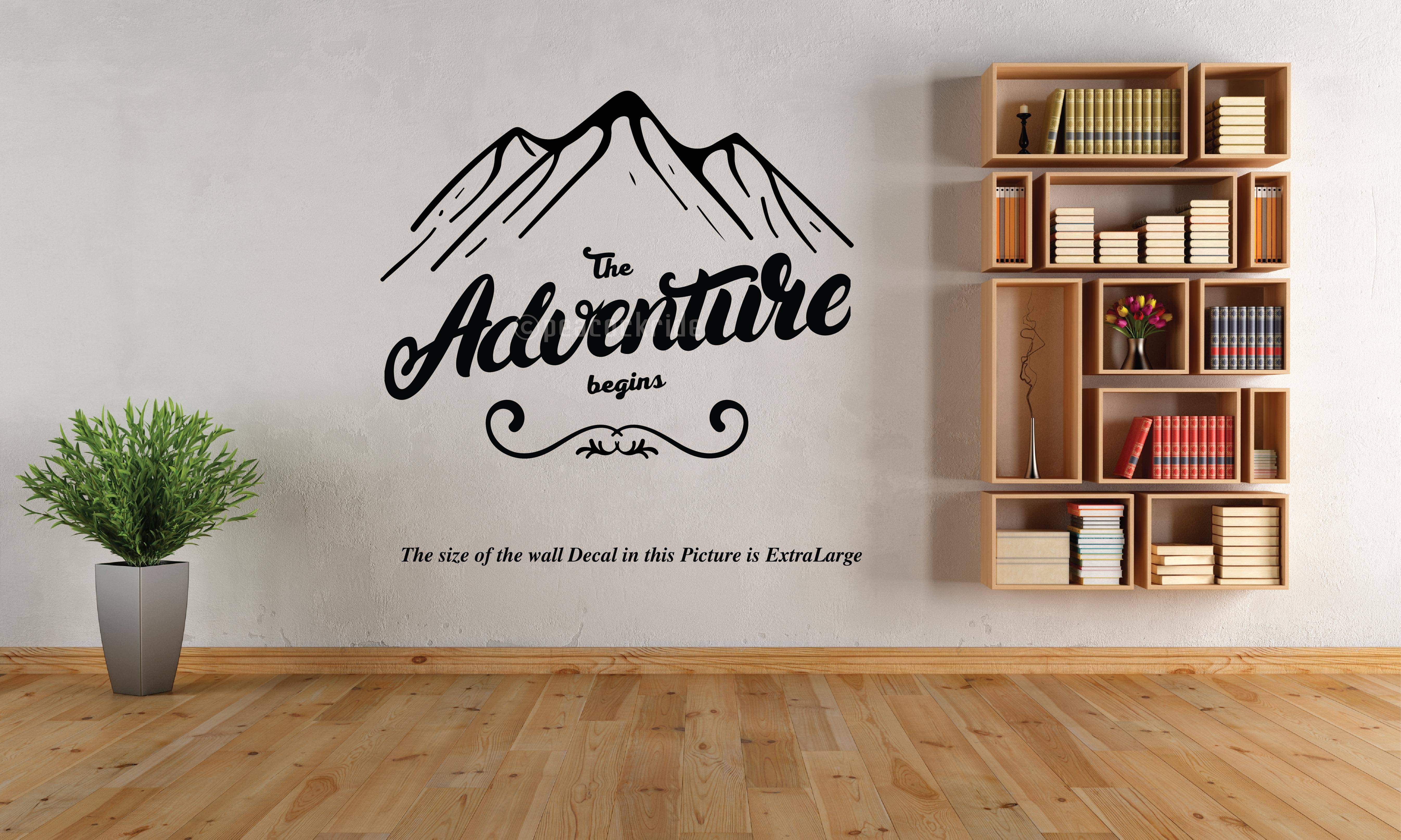    			Love Adventure I The Adventure Begins I Souvenir l Travel I Wall Decal
