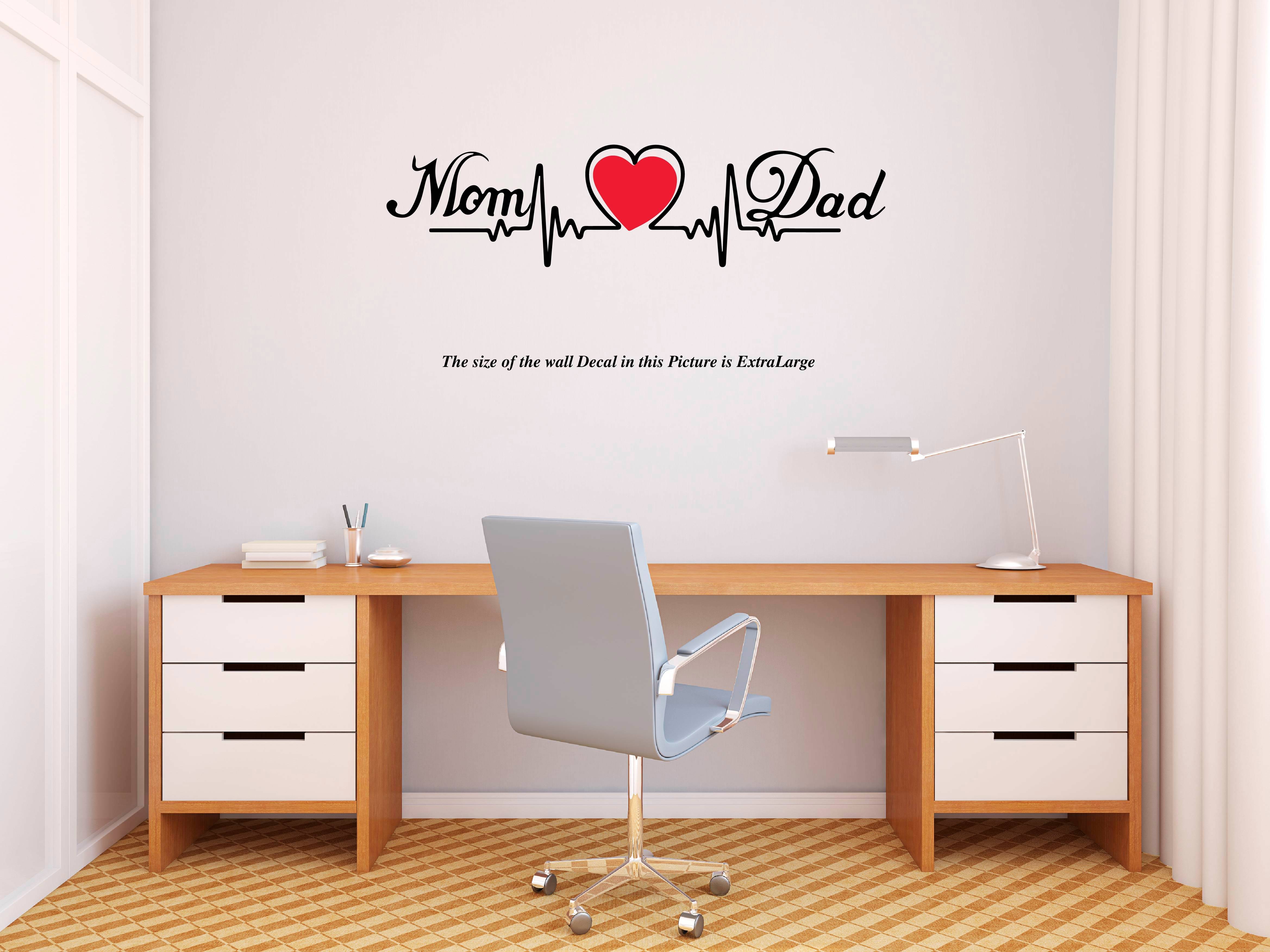     			Love Mom and Dad Life Line Wall Decal