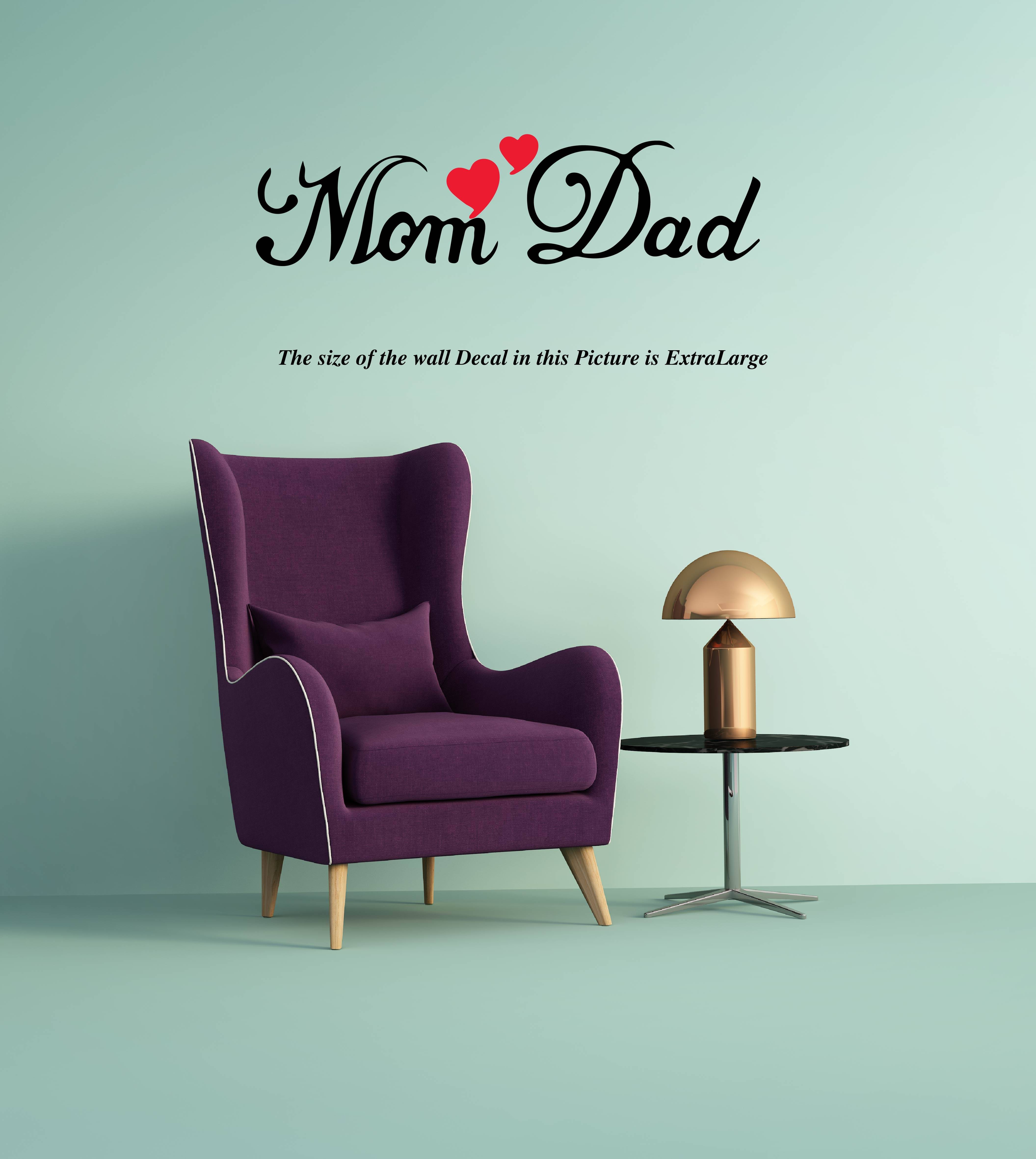     			Love Mom and Dad Wall Decal