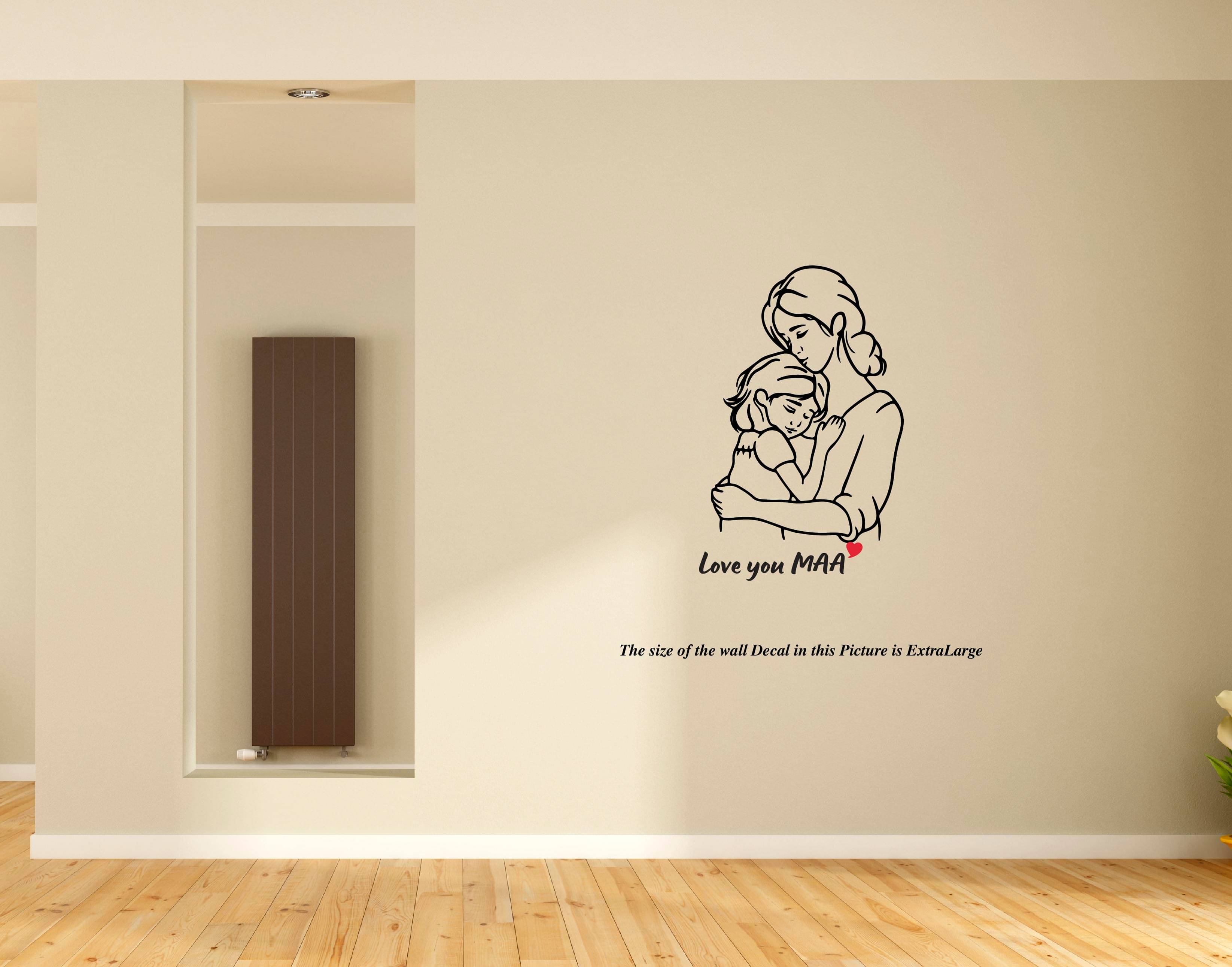     			Love Mother & Daughter I Love You Maa I Wall Decal