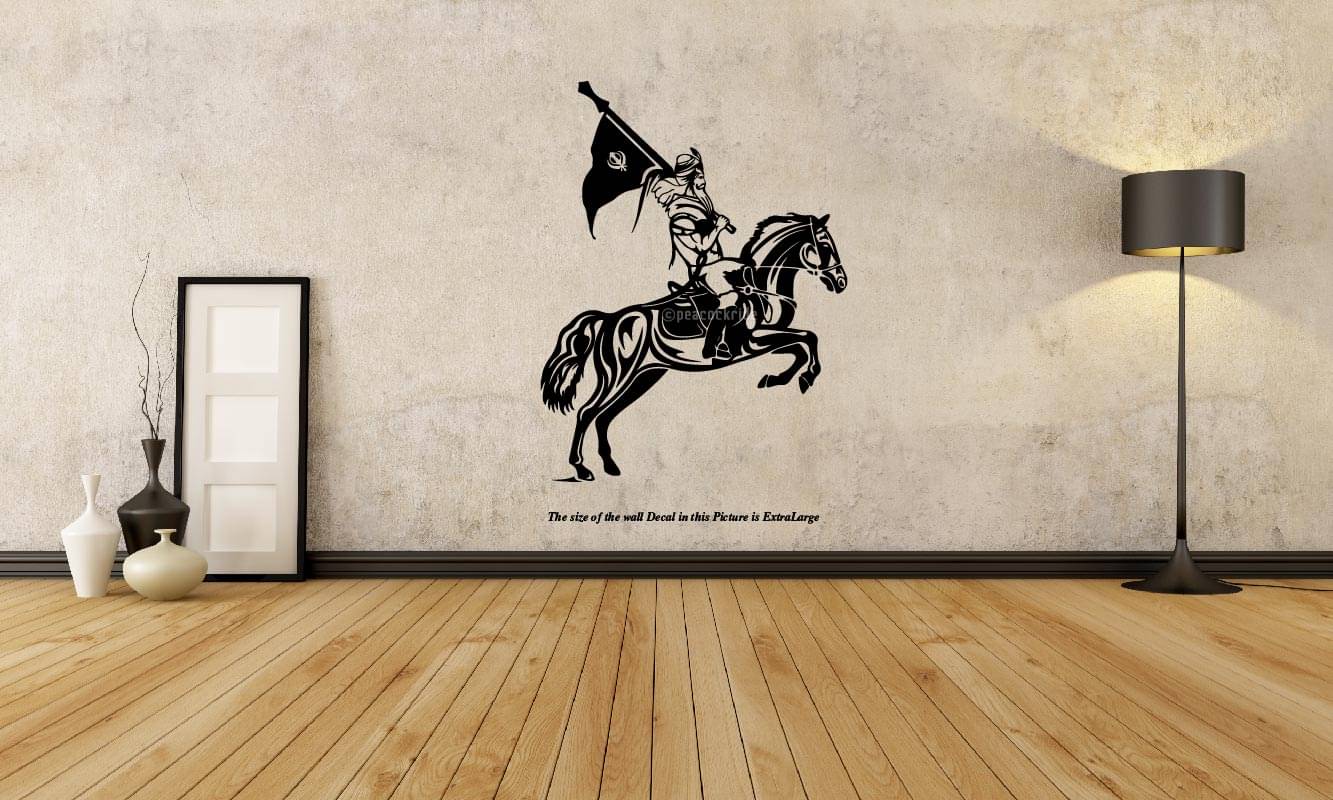     			PEACOCKRIDE Maharaja Ranjit Singh I Lion of Punjab Wall Decal Wall Stickers