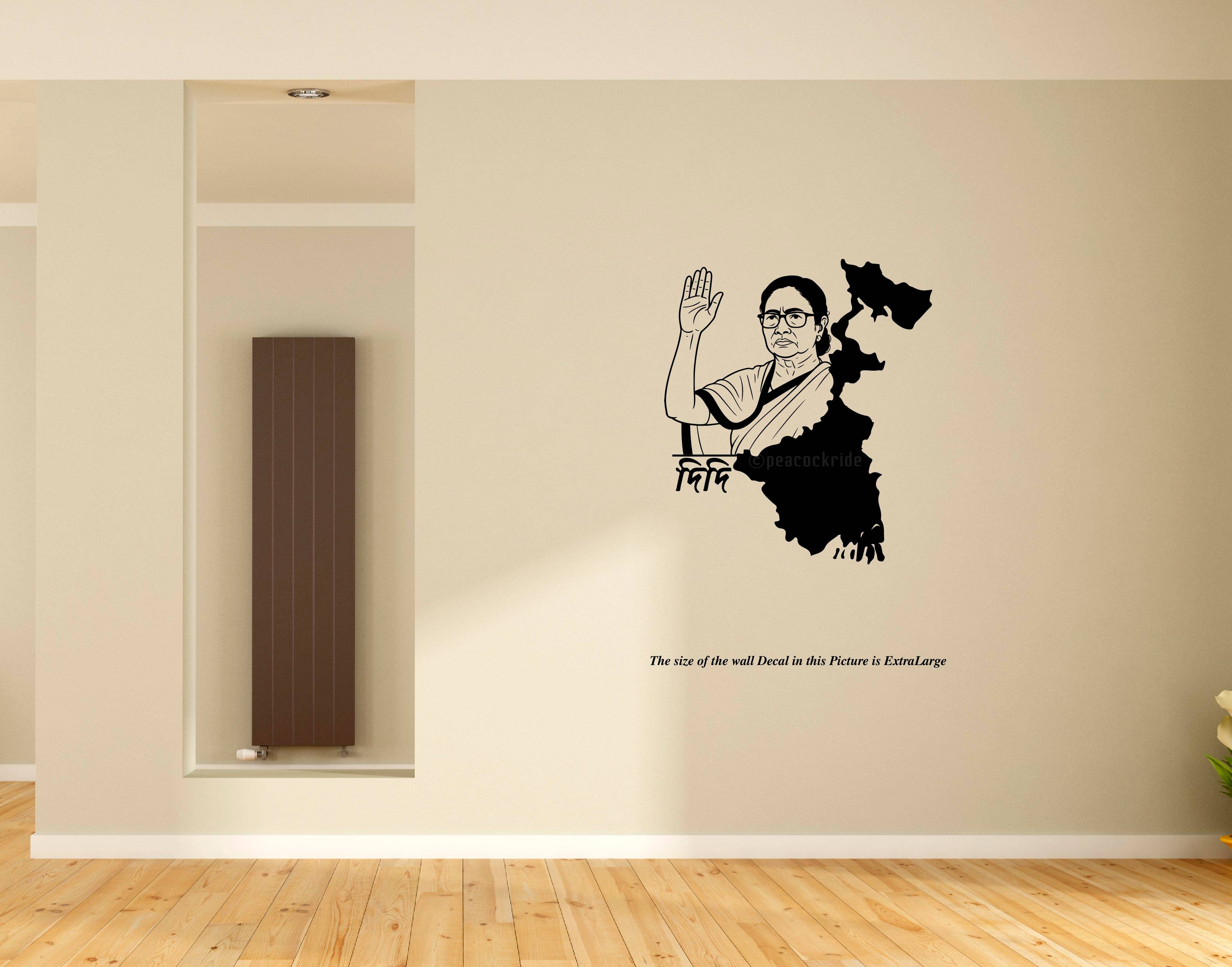 PEACOCKRIDE Mamata Banerjee I Didi I All India Trinamool Congress I AITC I West Bengal I Wall Decal Wall Stickers PEACOCKRIDE Mamata Banerjee I Didi I All India Trinamool Congress I AITC I West Bengal I Wall Decal Wall Stickers