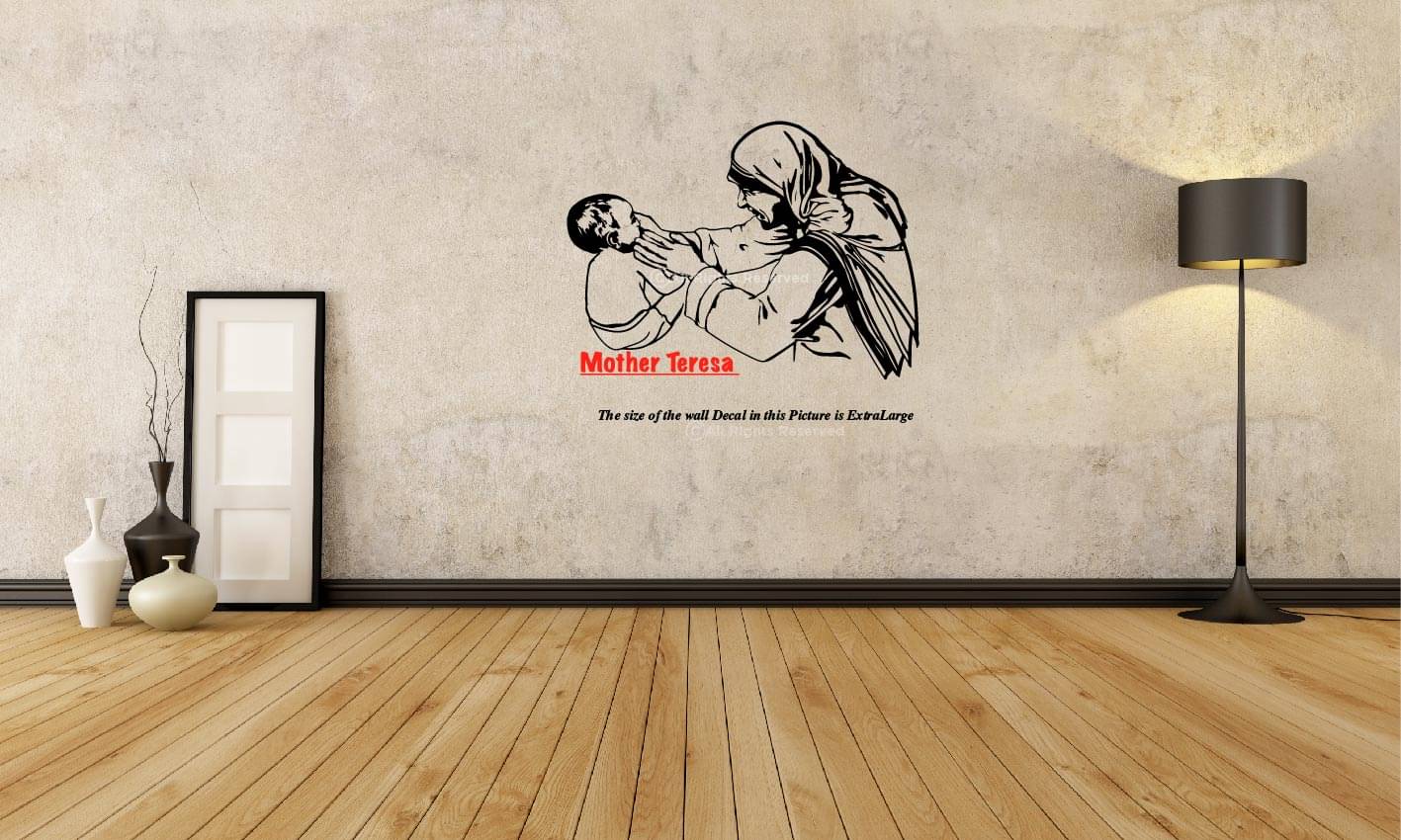     			Mother Teresa I The woman who won billion hearts I Wall Decal