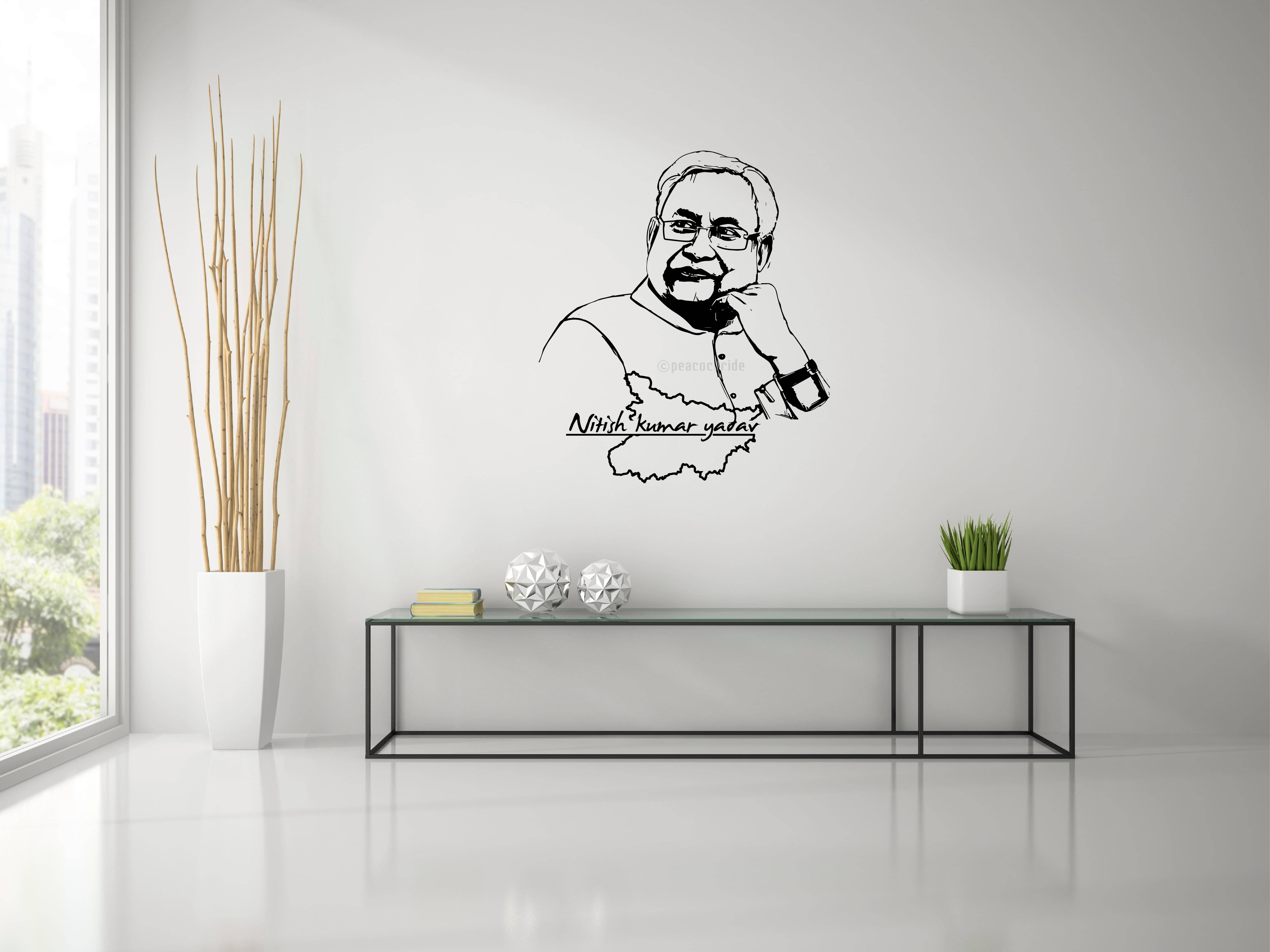     			Nitish Kumar Yadav I Janata Dal (United) Party I JD(U) I Bihar I Wall Decal