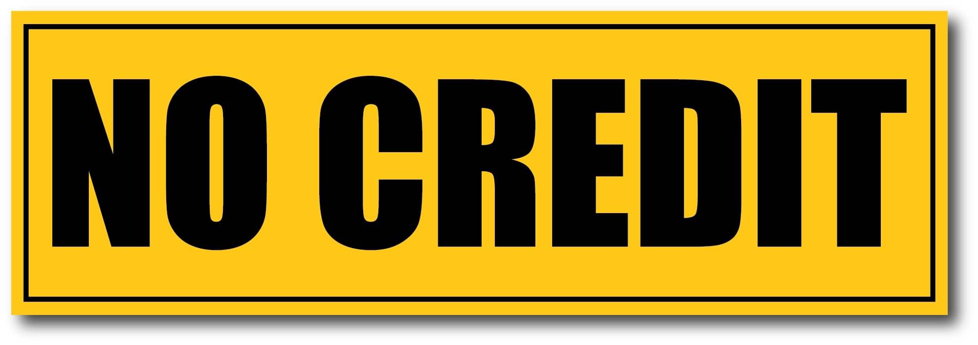     			No Credit I Shop I Wall Sticker