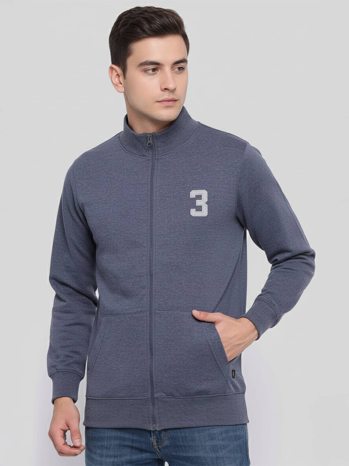 ONN Cotton Blend Men's Casual Jacket - Navy Blue ( Pack of 1 ) ONN Cotton Blend Men's Casual Jacket - Navy Blue ( Pack of 1 )