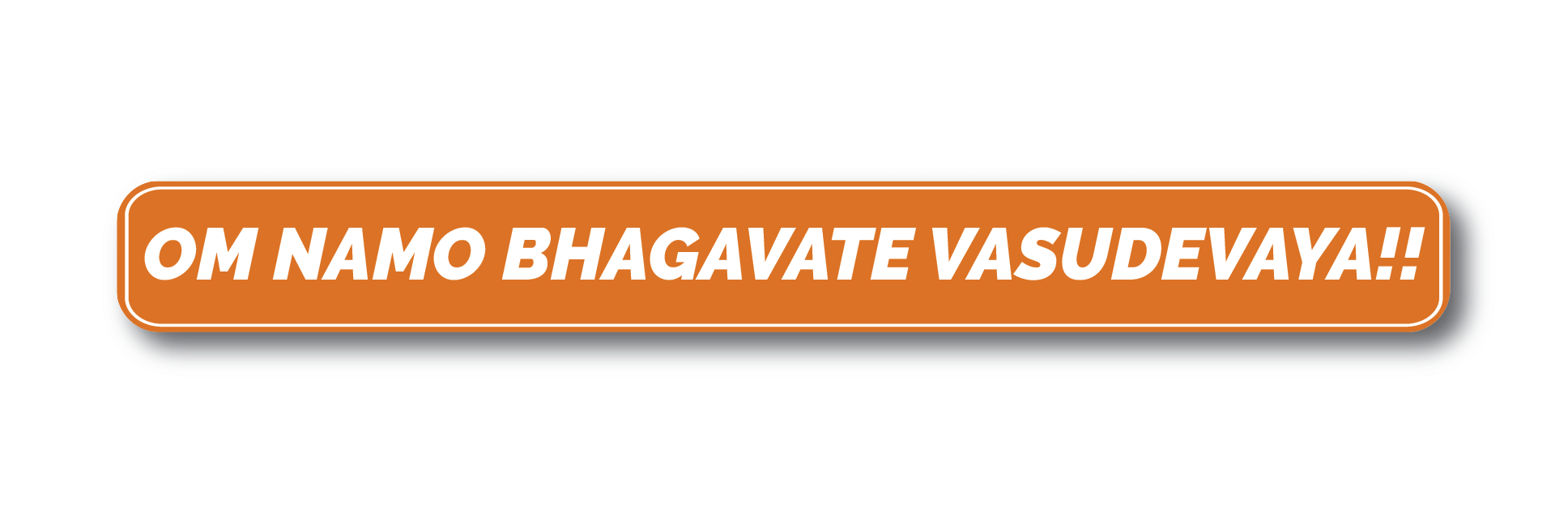 Om Namo Bhagavate Vasudevaya I Lord Krishna I Vishnu Mantra I Hinduism I Dvadasakshari Mantra I Hindu Mantra I English Quote I Wall Sticker Om Namo Bhagavate Vasudevaya I Lord Krishna I Vishnu Mantra I Hinduism I Dvadasakshari Mantra I Hindu Mantra I English Quote I Wall Sticker