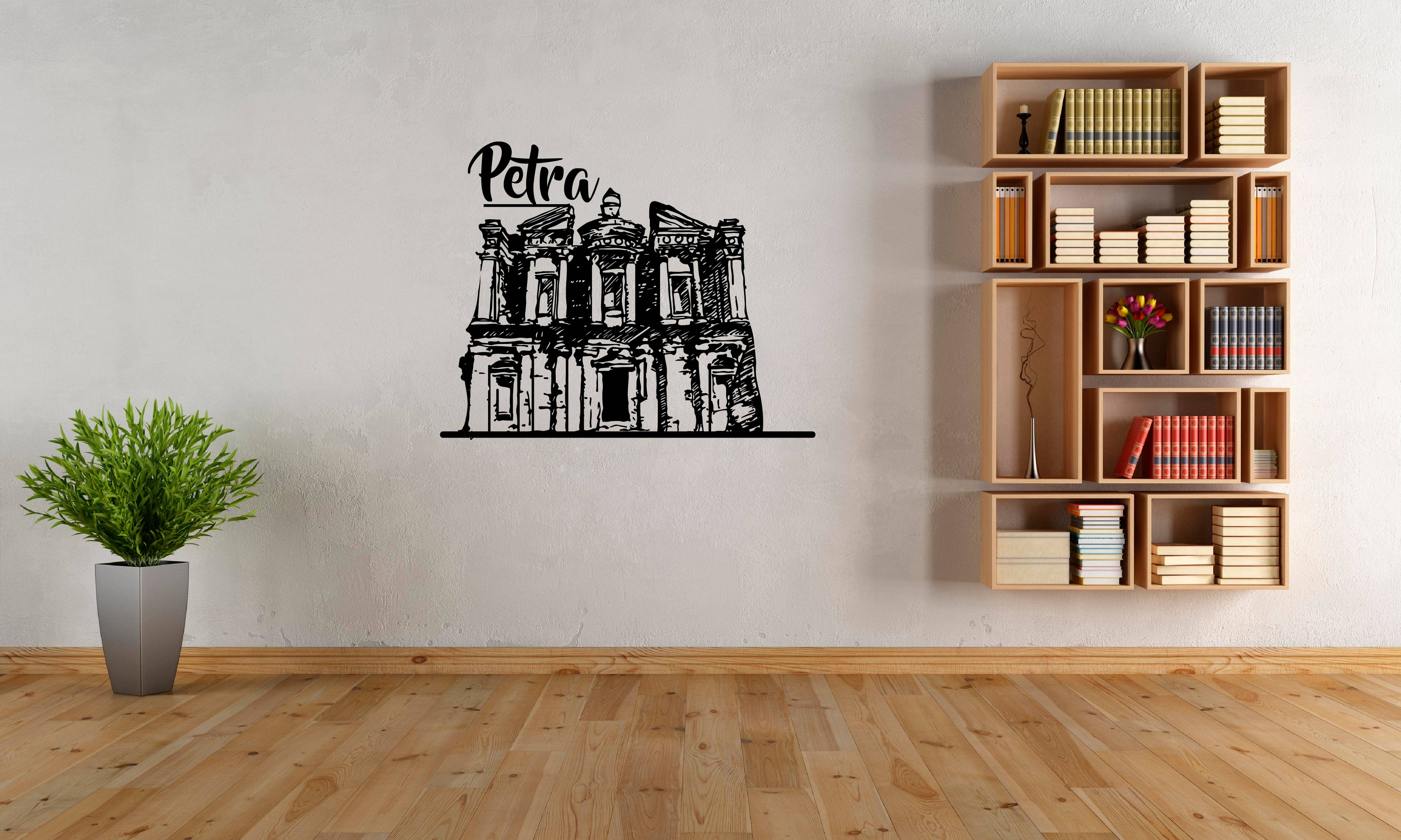     			PEACOCKRIDE Petra I Jordan Wall Decal Wall Stickers