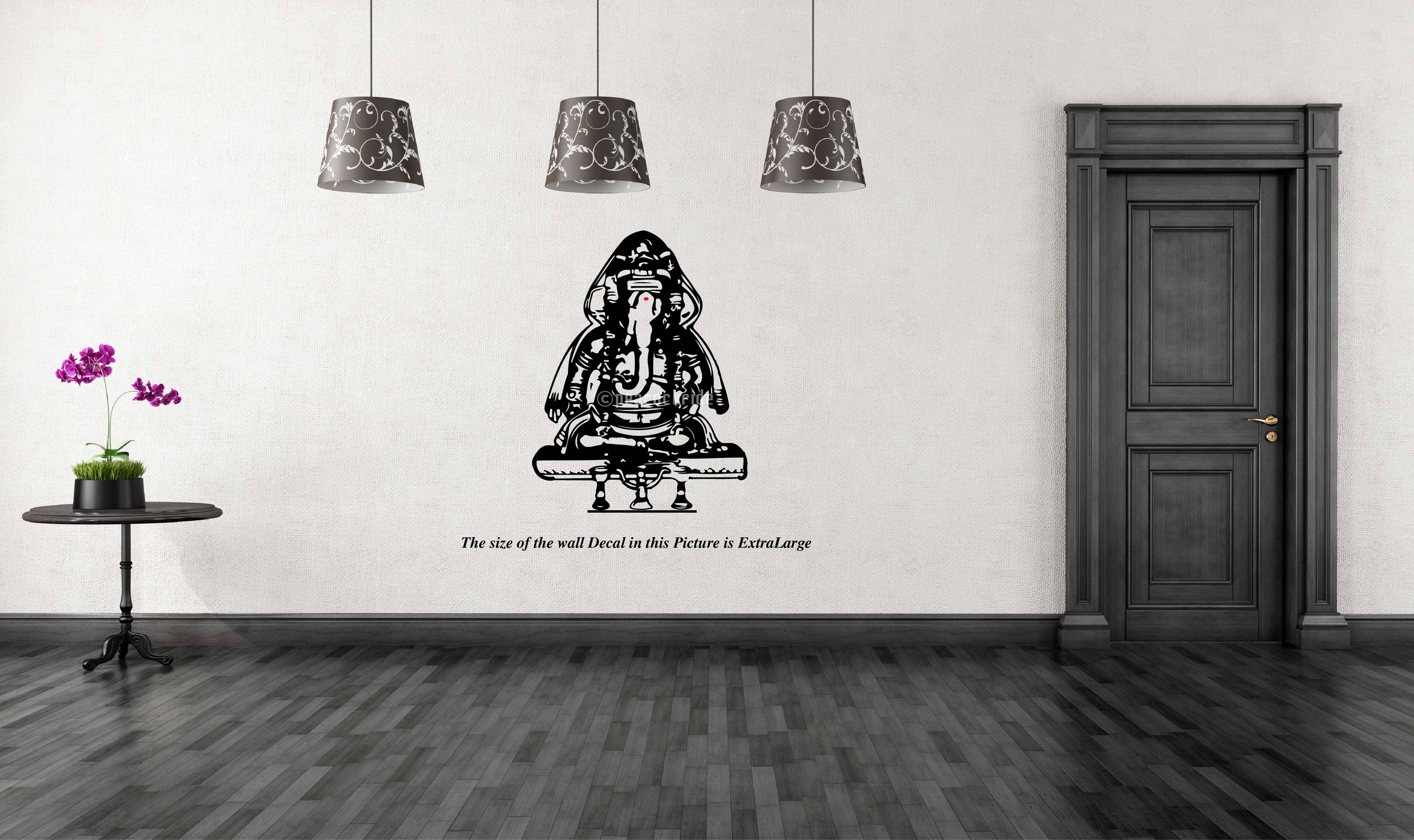     			PEACOCKRIDE Pillayarpatti Karpaga Vinayagar I Vinayagar I Wall Decal Wall Stickers
