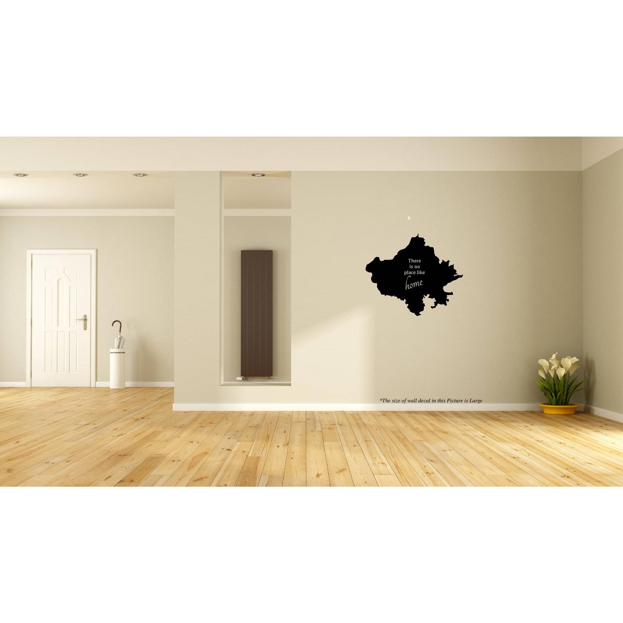     			PEACOCKRIDERajasthan There is no place like my home Wall Decal Wall Stickers