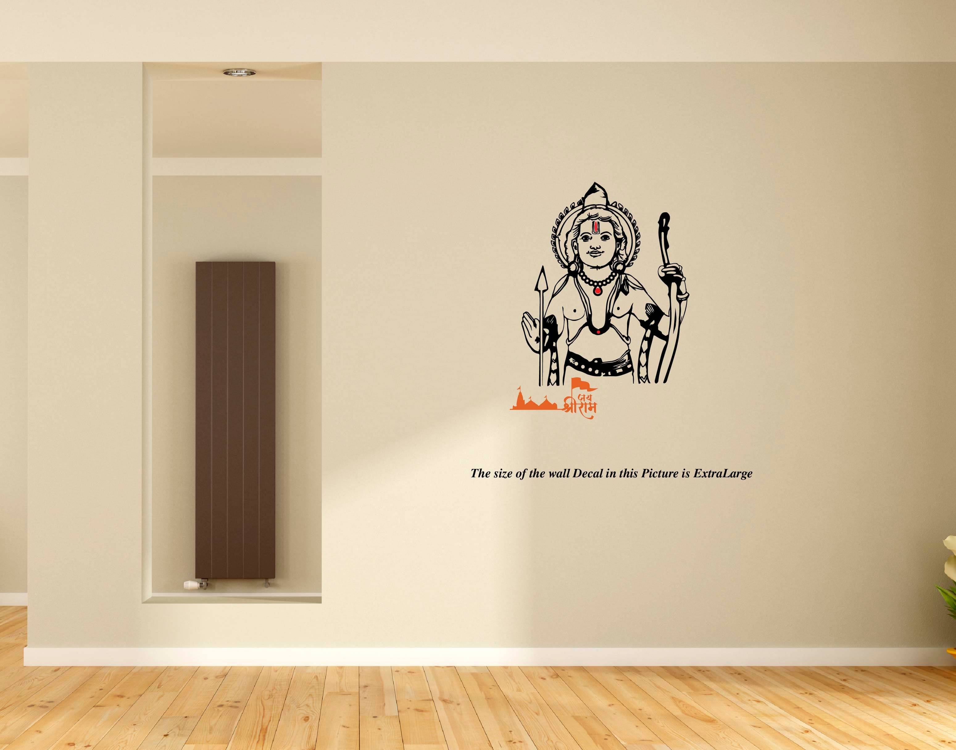     			Ram Mandir Pran Prathistha I Ram Lalla Virajman I Ayodhya Ram Mandir I Jai Shree Ram Wall Decal