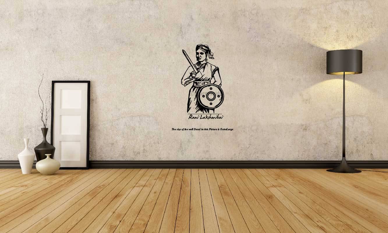     			PEACOCKRIDE Rani Lakshmibai I Maharani of Jhansi I Freedom Fighter I Wall Decal Wall Stickers
