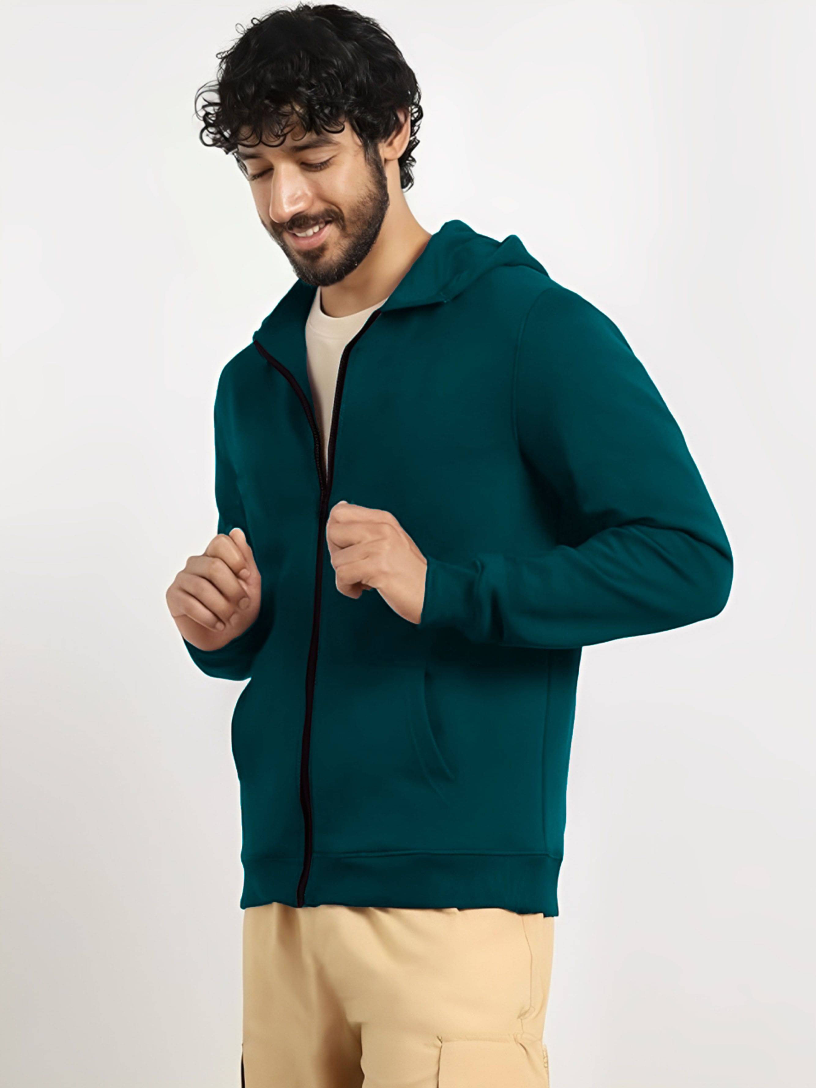 Rino Fleece Men's Casual Jacket - Blue ( Pack of 1 ) Rino Fleece Men's Casual Jacket - Blue ( Pack of 1 )