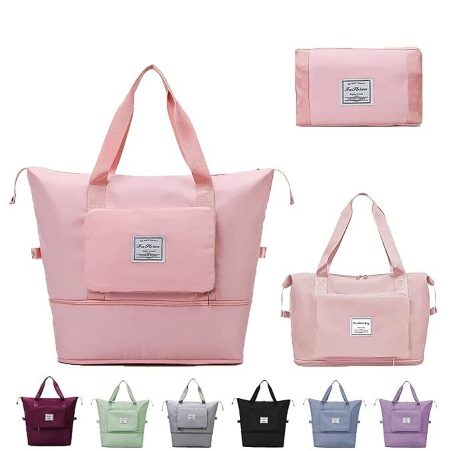     			SUNESH CREATION Tote Bag Polyster Set of 1 ( Pink )
