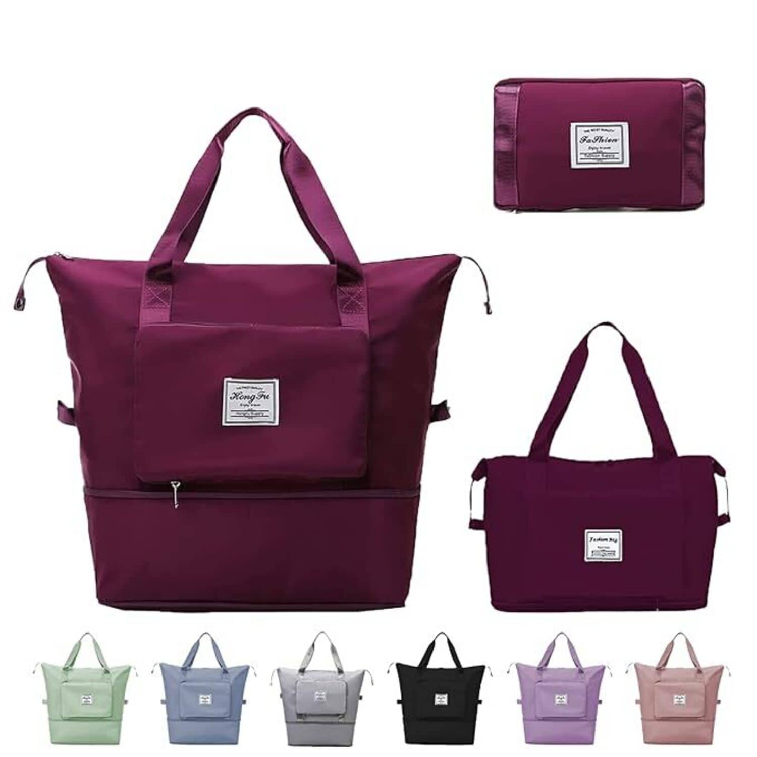 SUNESH CREATION Tote Bag Polyster Set of 1 ( Wine ) - Handbags | Buy online on ZillyBuy
