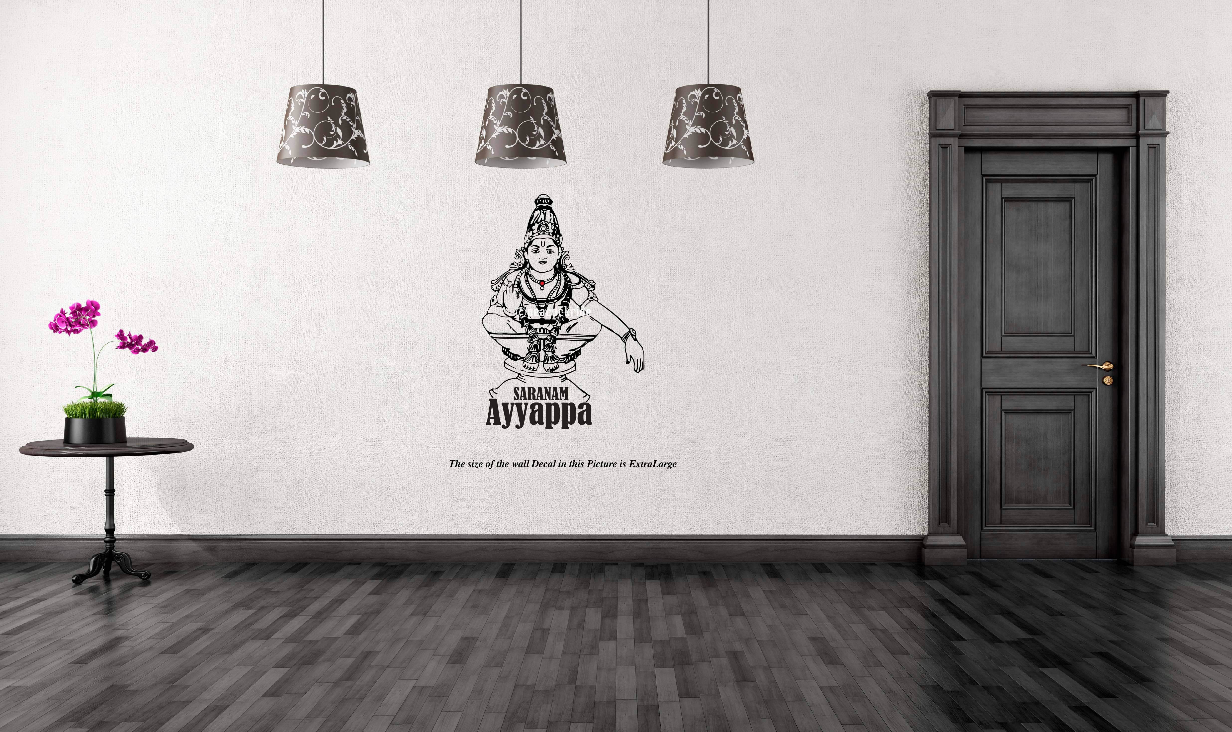     			Saranam Ayyappa I Ayyappan Wall Decal