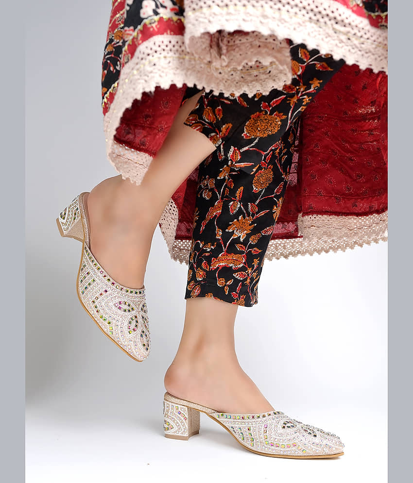 Shoetopia Gold Women's Pumps Heels - Heels | Buy online on ZillyBuy