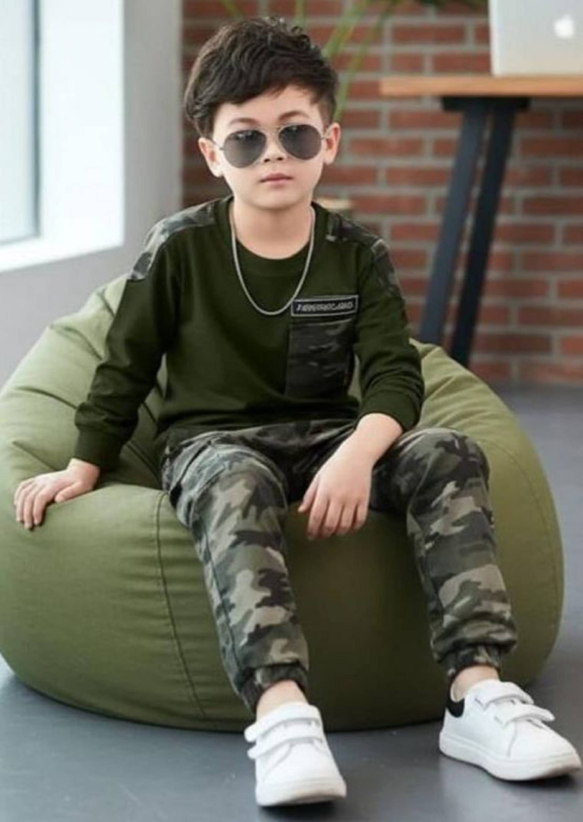     			Sky Purple Pack of 1 Unisex Cotton Blend T-Shirt & Trackpants Set ( Green )
