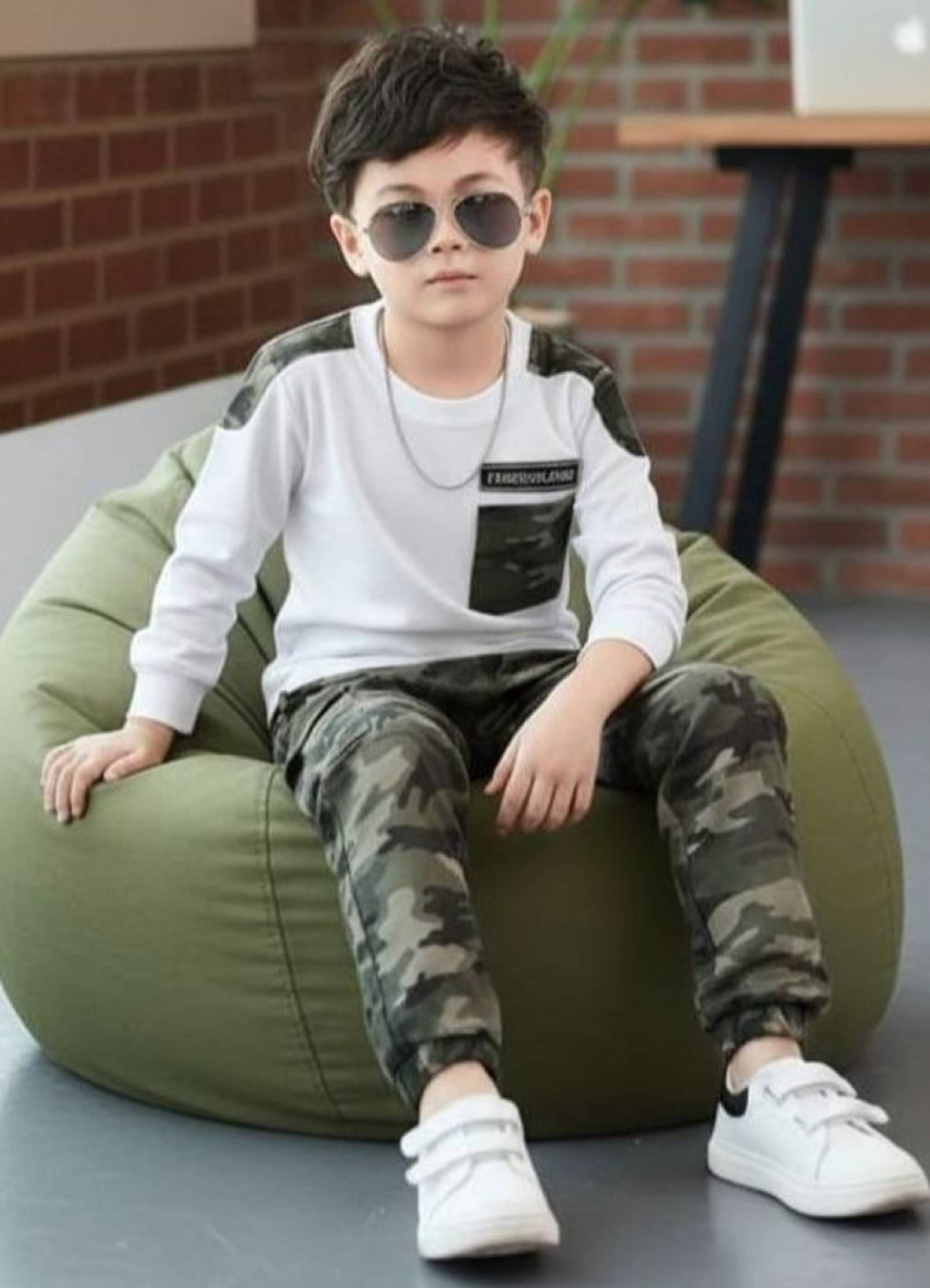     			Sky Purple Pack of 1 Unisex Cotton Blend T-Shirt & Trackpants Set ( White )