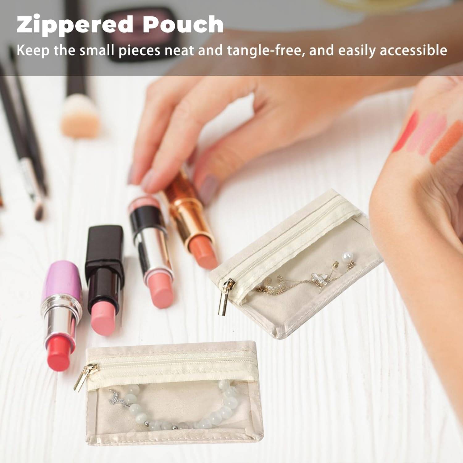 Small Travel Jewelry Bag, Jewelry Organizer Portable Jewelry Storage Bag Zipper Pouch for Travel, Jewelry Gift Bag with Clear Front for Wife Mom Girls Small Travel Jewelry Bag, Jewelry Organizer Portable Jewelry Storage Bag Zipper Pouch for Travel, Jewelry Gift Bag with Clear Front for Wife Mom Girls