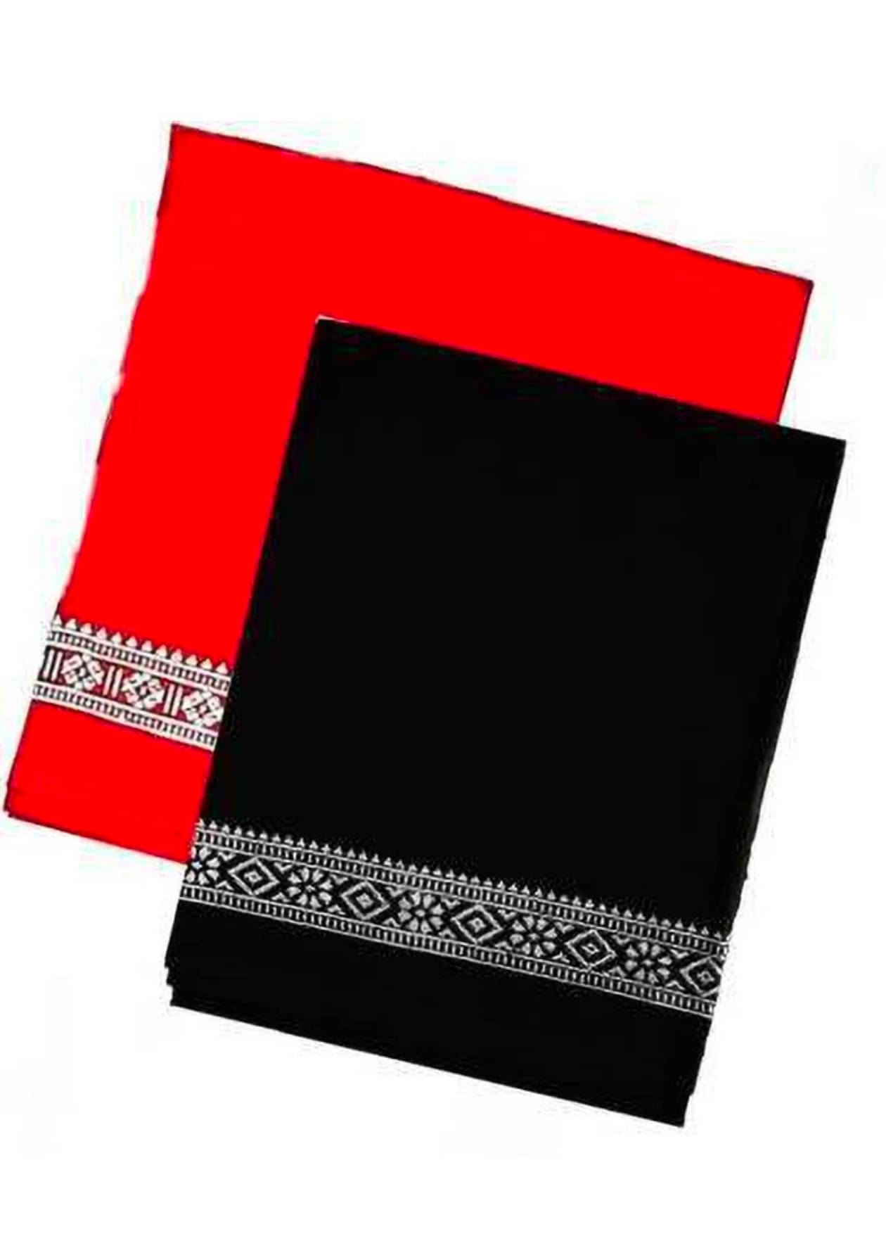    			Southfashion Pack of 2 Cotton Below 300 -GSM Bath Towel ( Black )