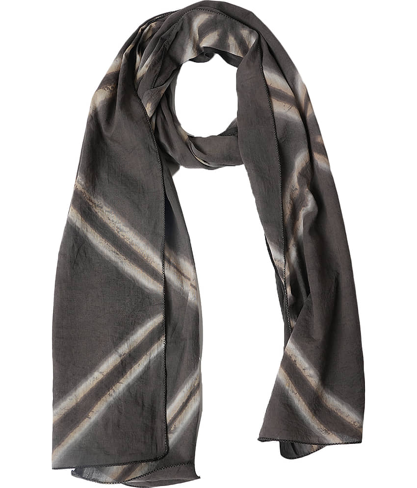 Style 98 Black Cotton Blend Women's Stole ( Pack of 1 ) - Dupattas & Shawls | Buy online on ZillyBuy