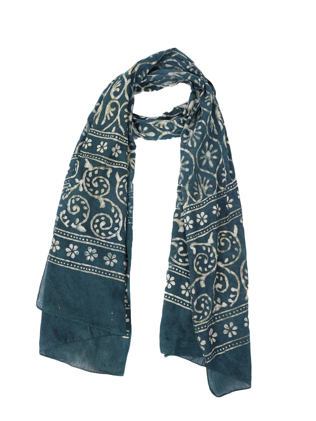 Style 98 Green Cotton Blend Women's Stole ( Pack of 1 )     			Style 98 Green Cotton Blend Women's Stole ( Pack of 1 )