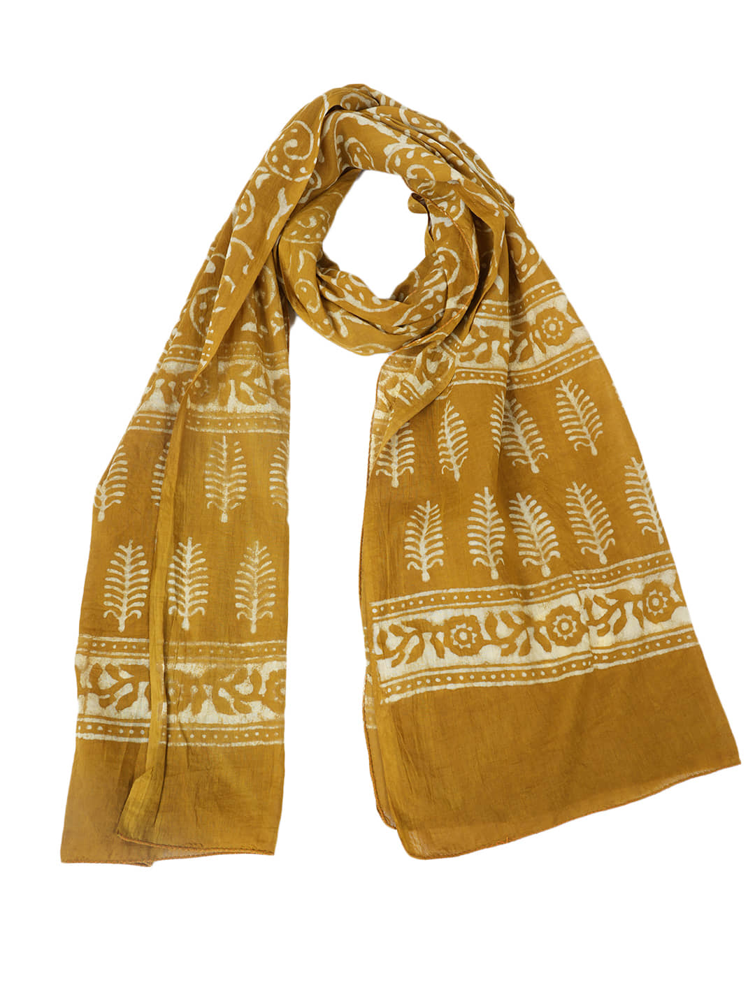 Style 98 Mustard Cotton Blend Women's Stole ( Pack of 1 ) - Dupattas & Shawls | Buy online on ZillyBuy