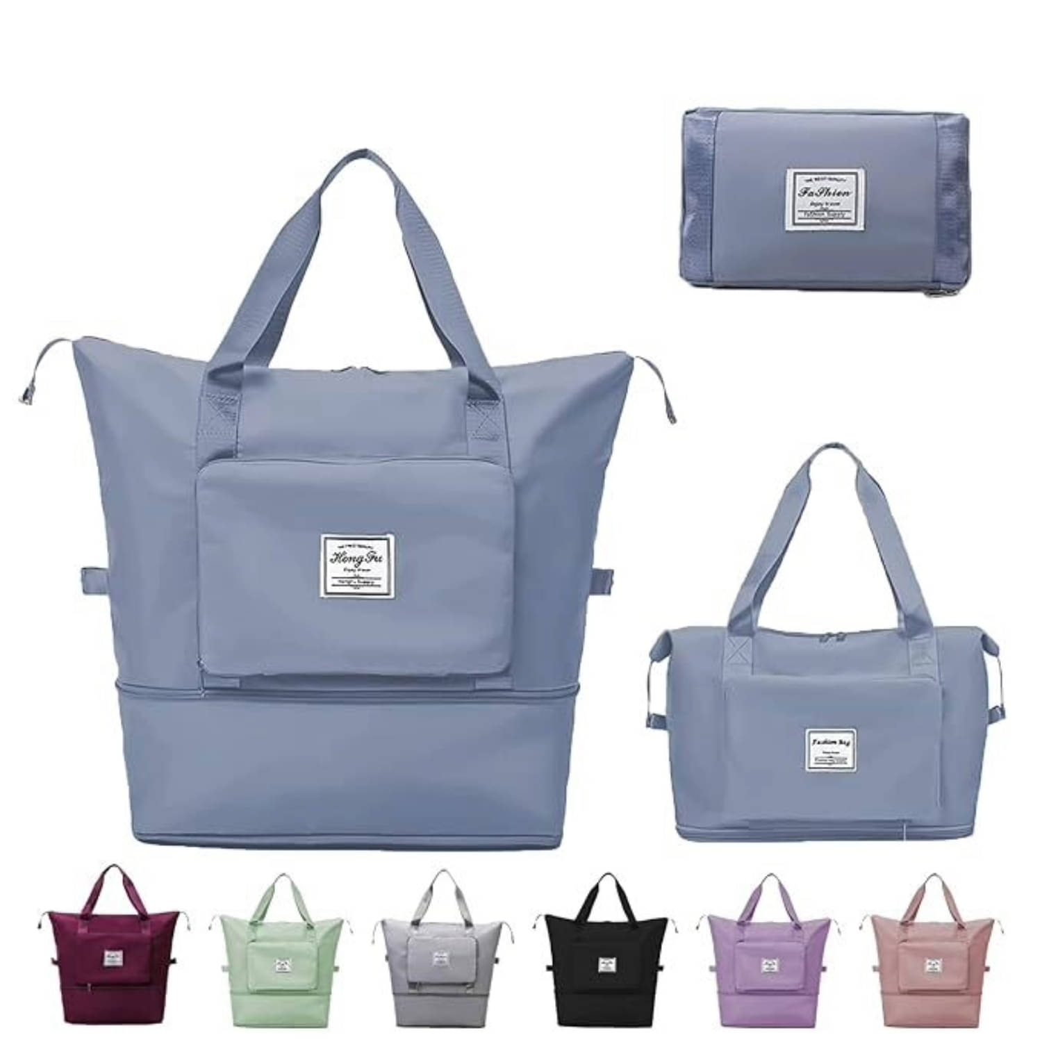     			Sunvika House Tote Bag Polyster Set of 1 ( Blue )