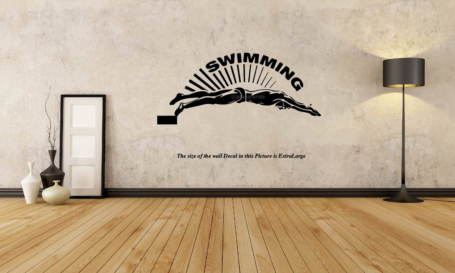     			PEACOCKRIDE Swimming I Sports I Wall Decal Wall Stickers